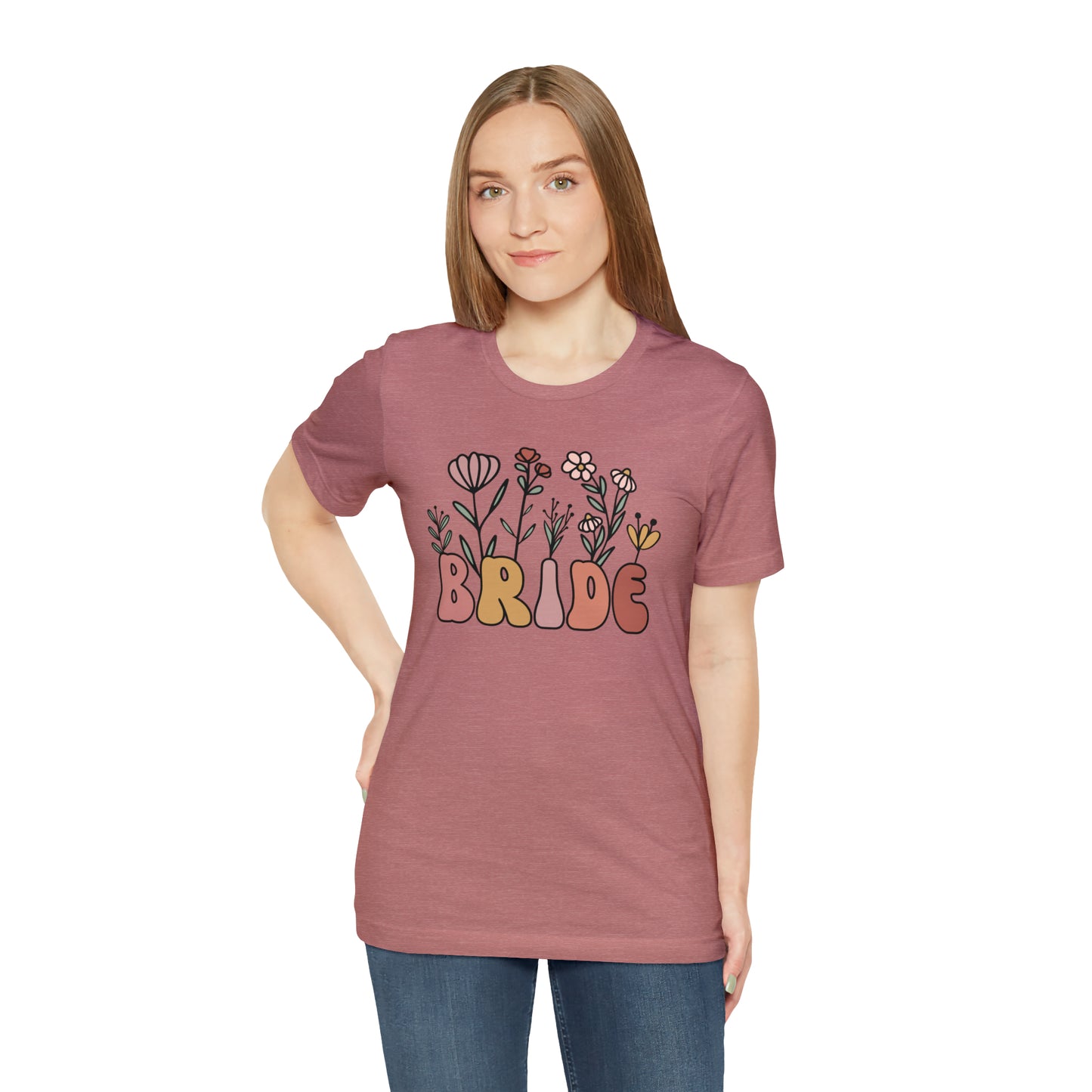 Boho Floral Bride T-Shirt