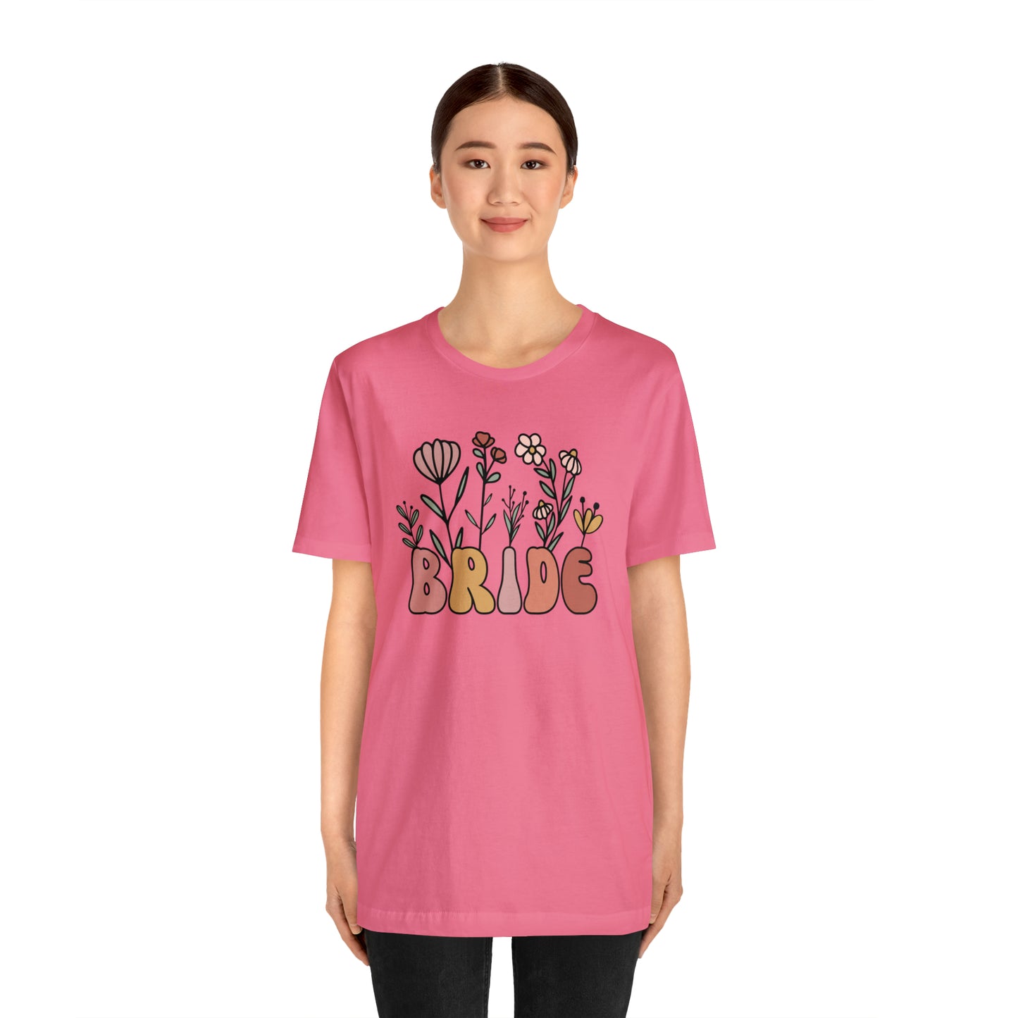 Boho Floral Bride T-Shirt