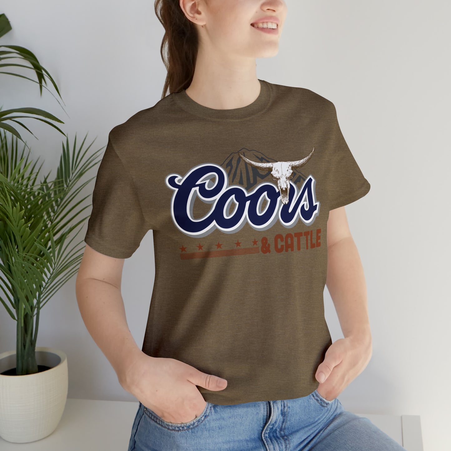 Beer and Cattle Unisex Jersey Short Sleeve Tee