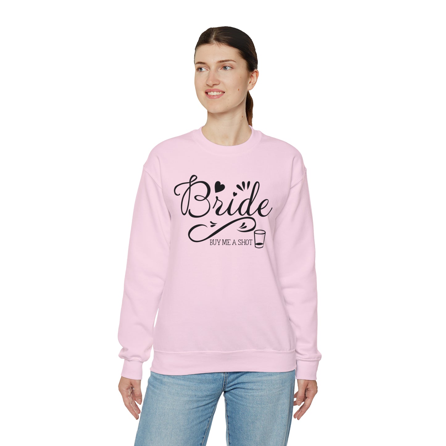 Bride Buy Me a Shot Unisex Heavy Blend™ Crewneck Sweatshirt