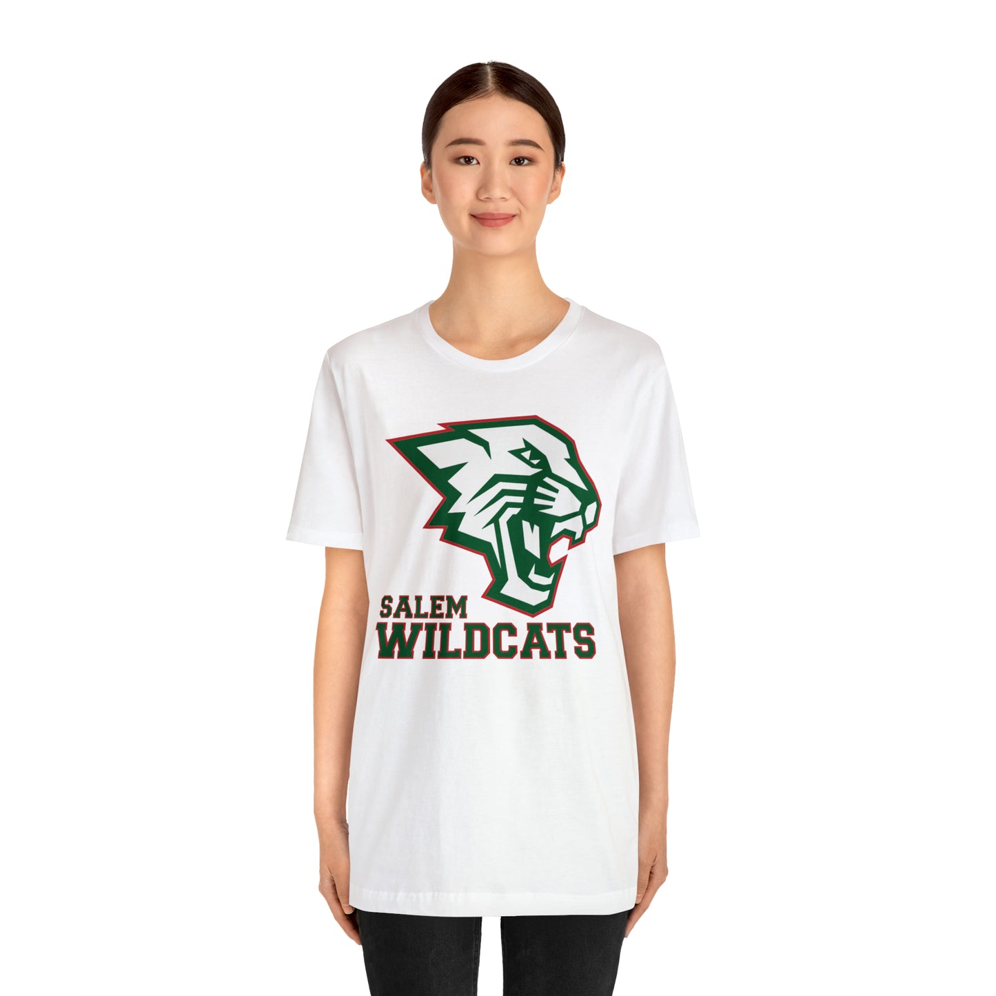 Salem Wildcats Jersey Short Sleeve Tee - Green Print