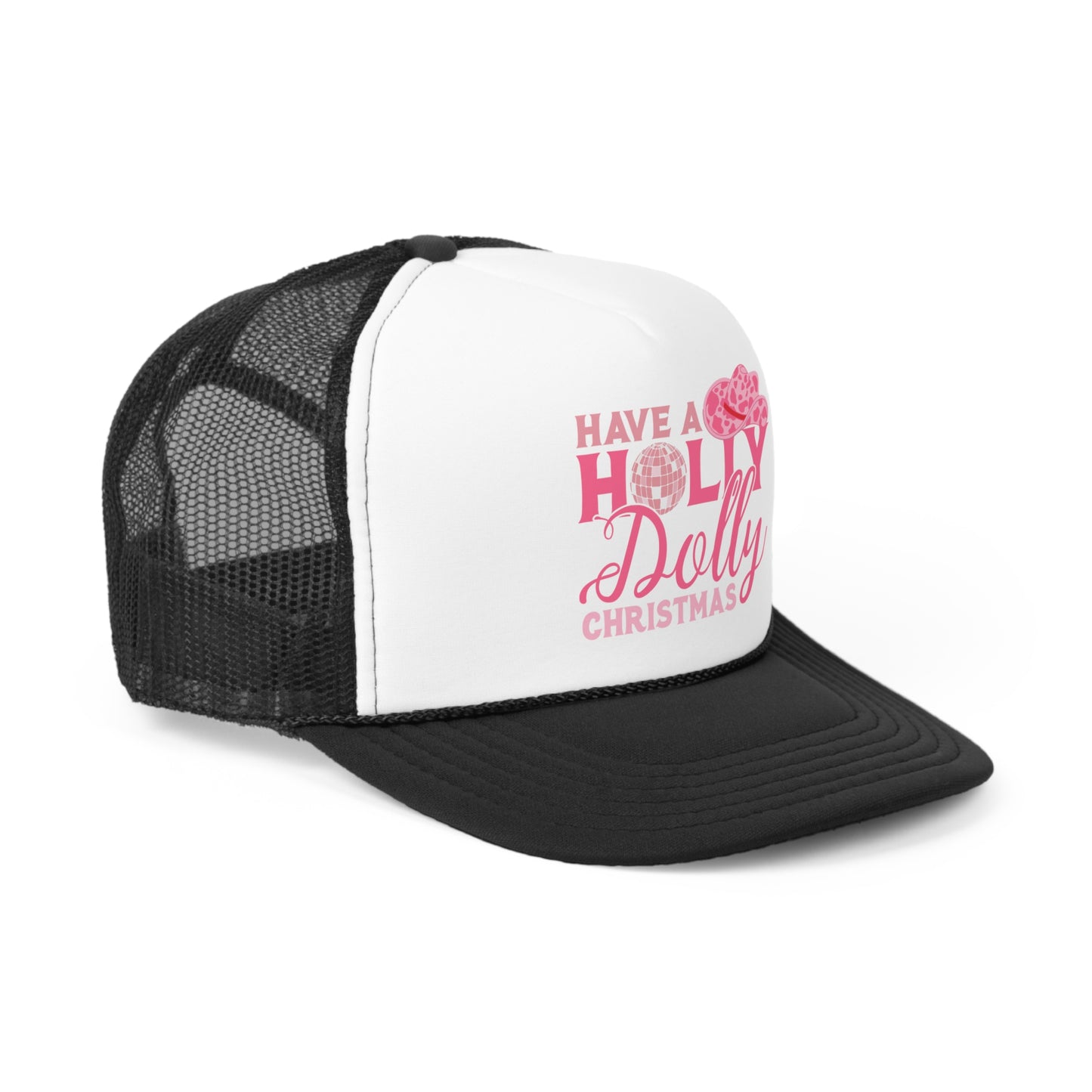 Have a Holly Dolly Christmas Tall Trucker Caps