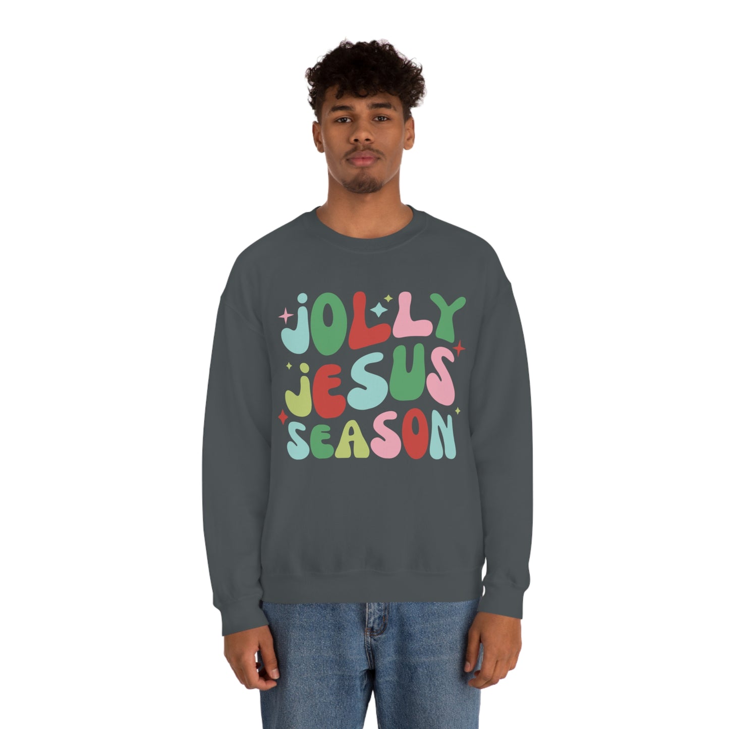 Jolly Jesus Season Heavyweight Crewneck Sweatshirt