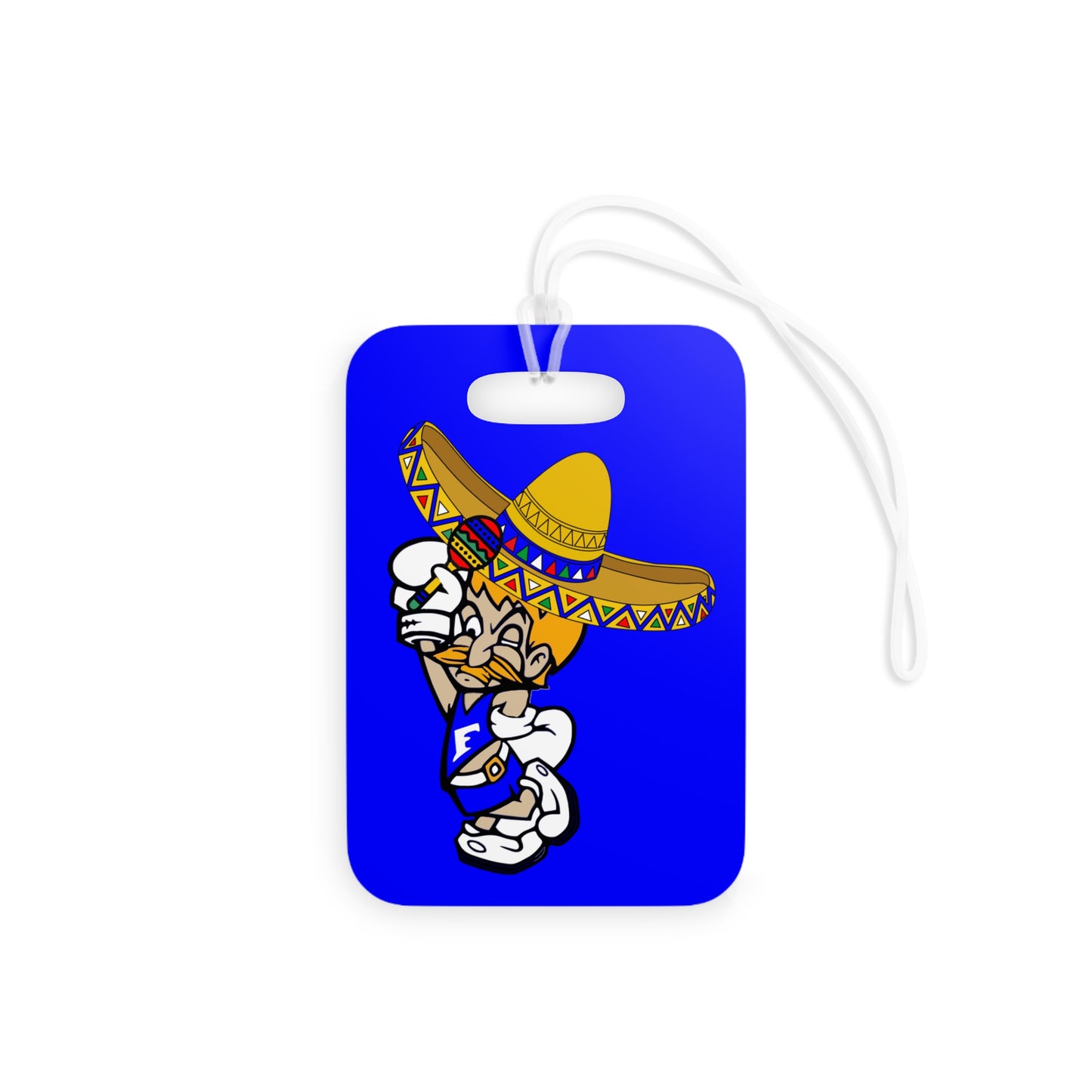 Sombrero Midget Luggage Tags - Blue