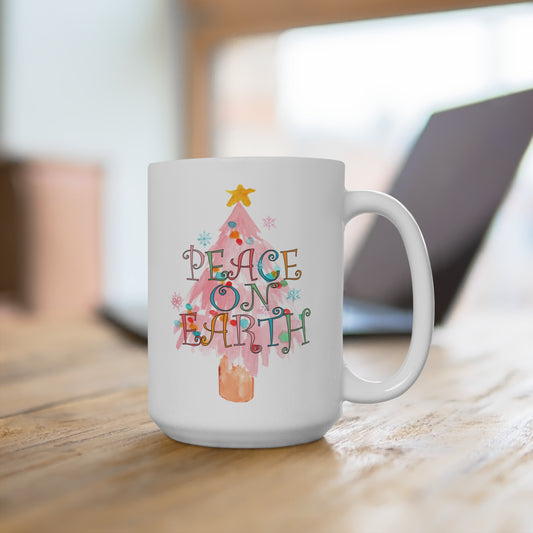 Peace on Earth Christmas/ Holiday Mug 15oz