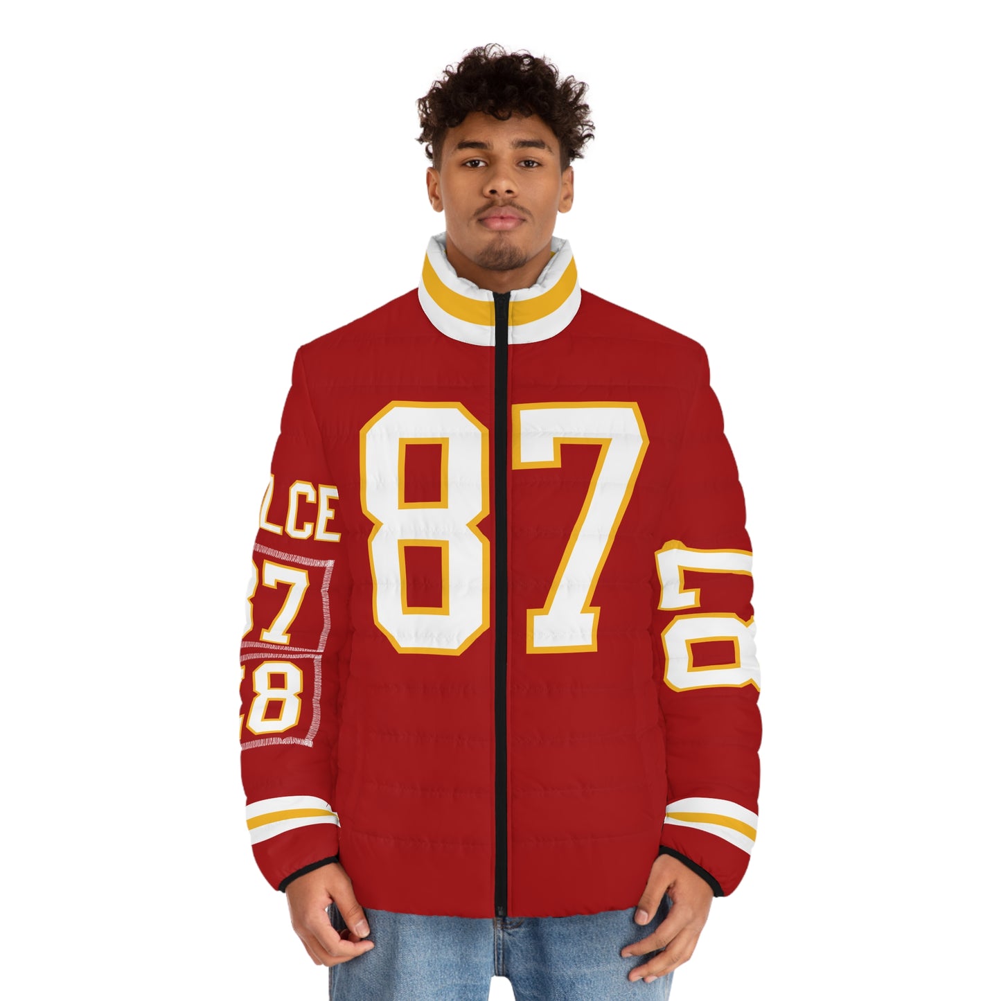 Kelce 87 Game Day Men's Puffer Jacket/ Coat