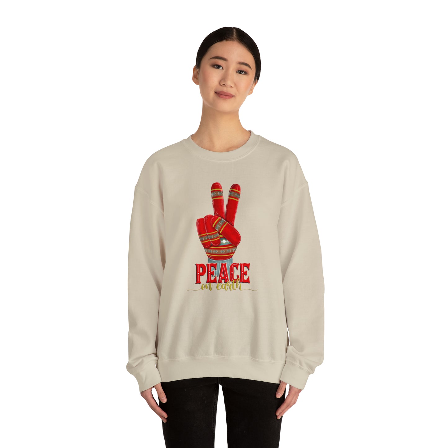 Peace on Earth Heavyweight Crewneck Sweatshirt