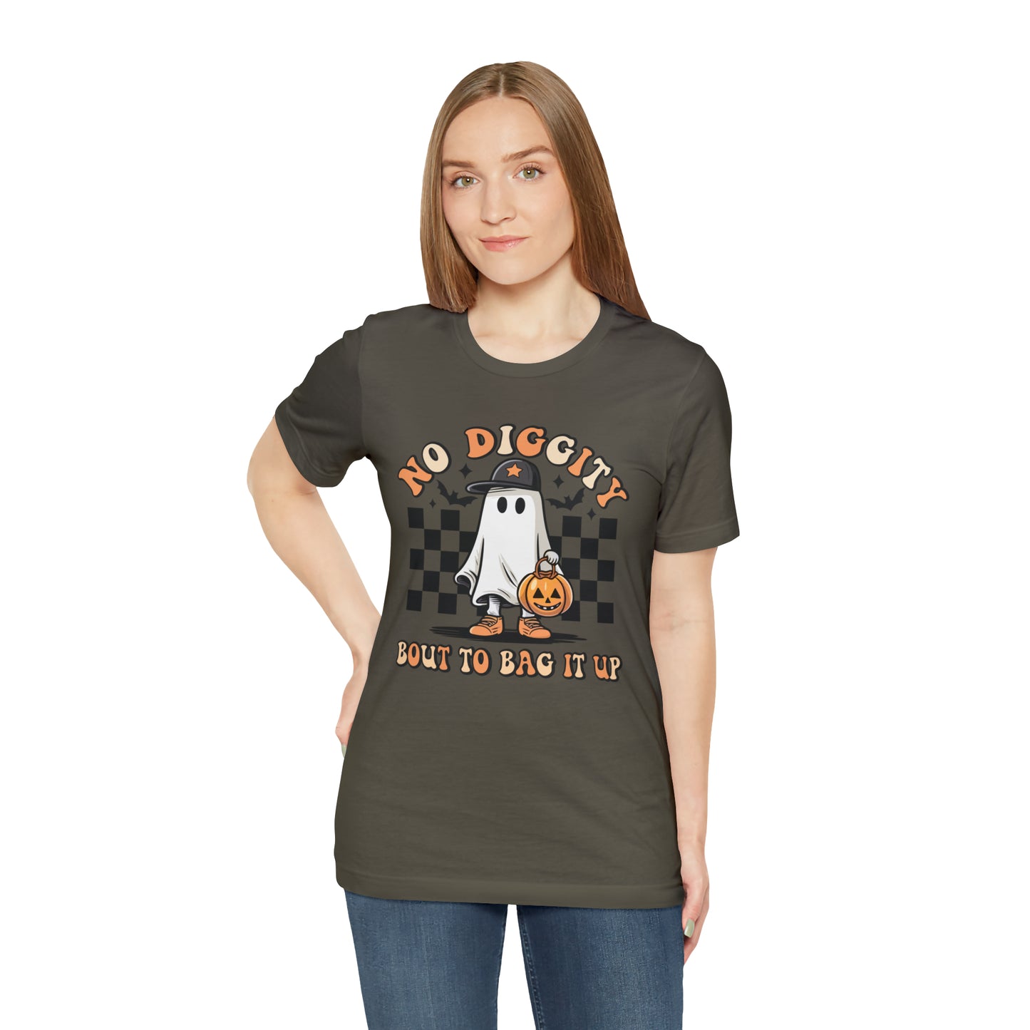 Halloween No Diggity Bout to Bag it Up T-Shirt