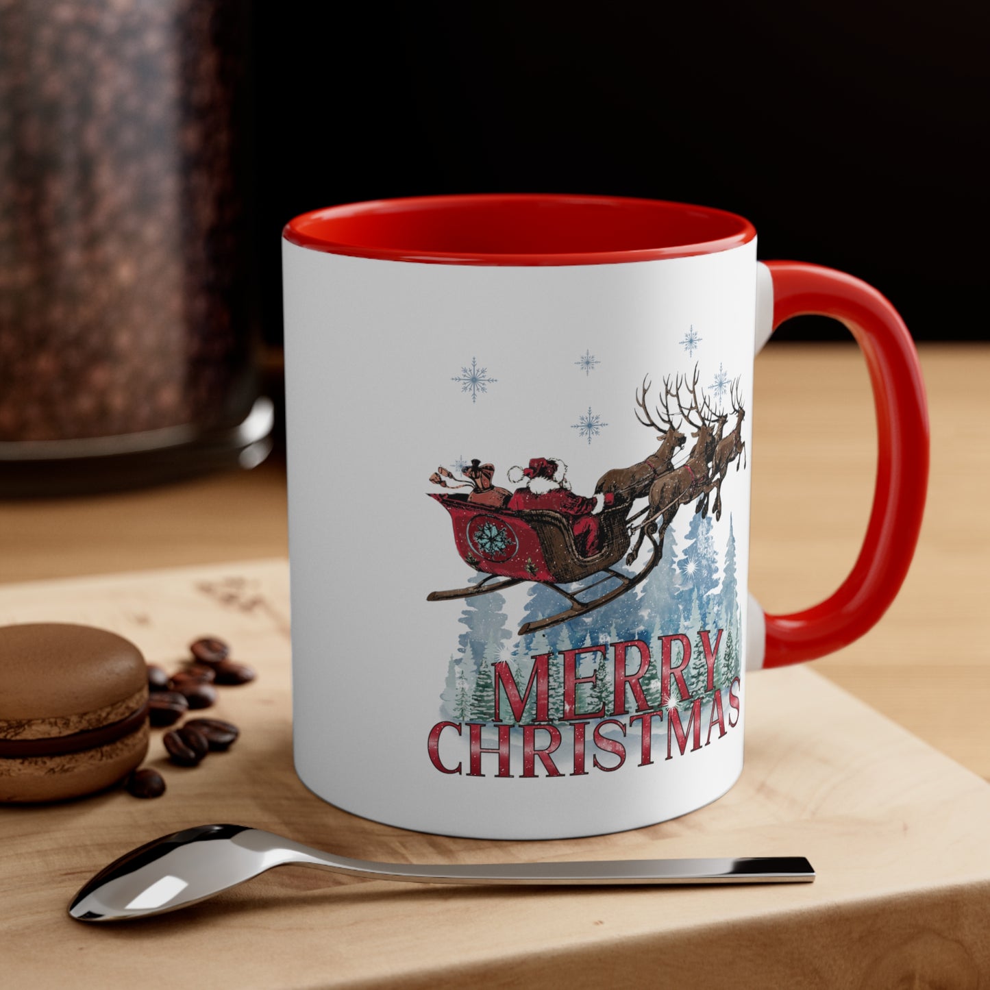 Merry Christmas Mug Accent Coffee Mug, 11oz