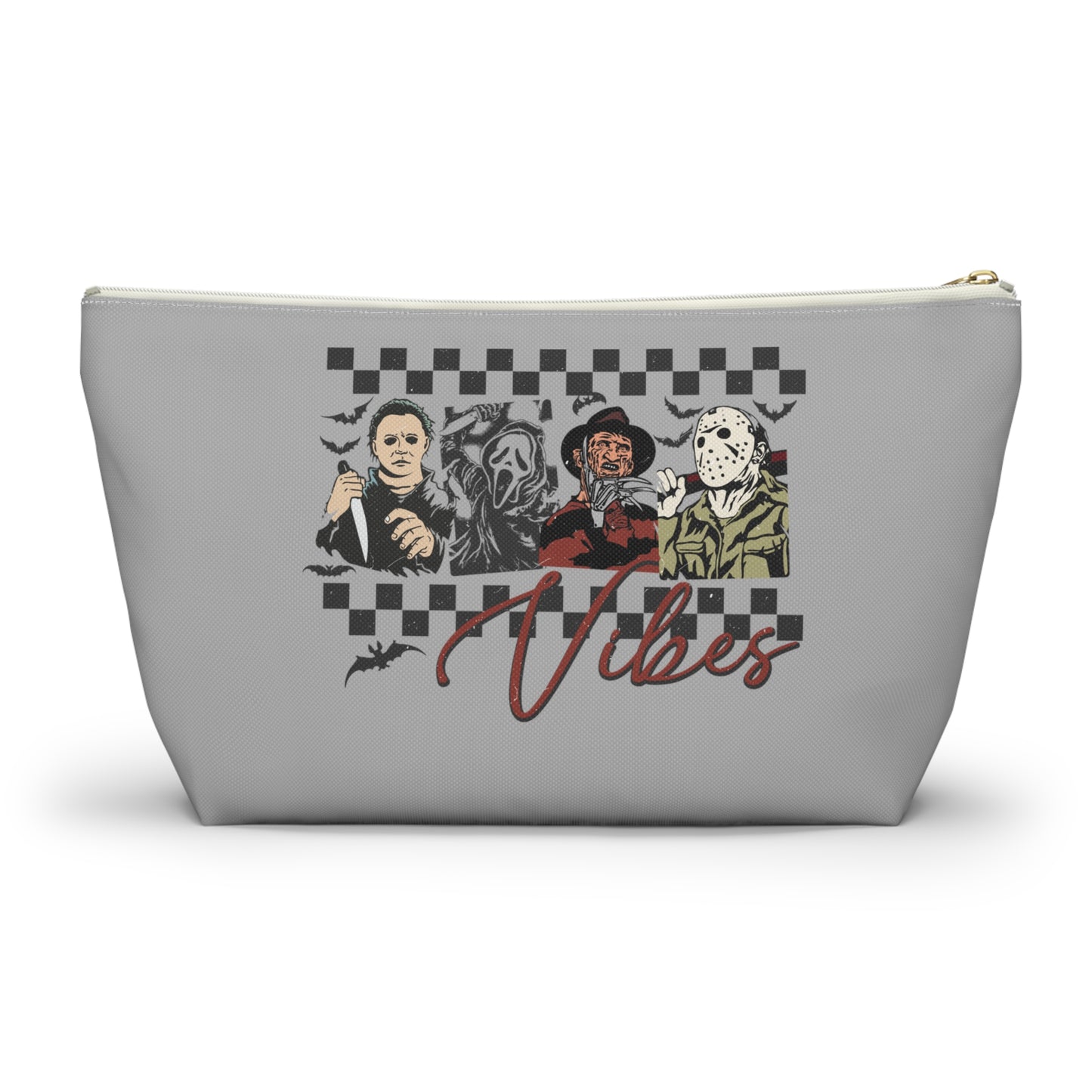 Halloween Horror Movie Vibes Accessory Pouch w T-bottom