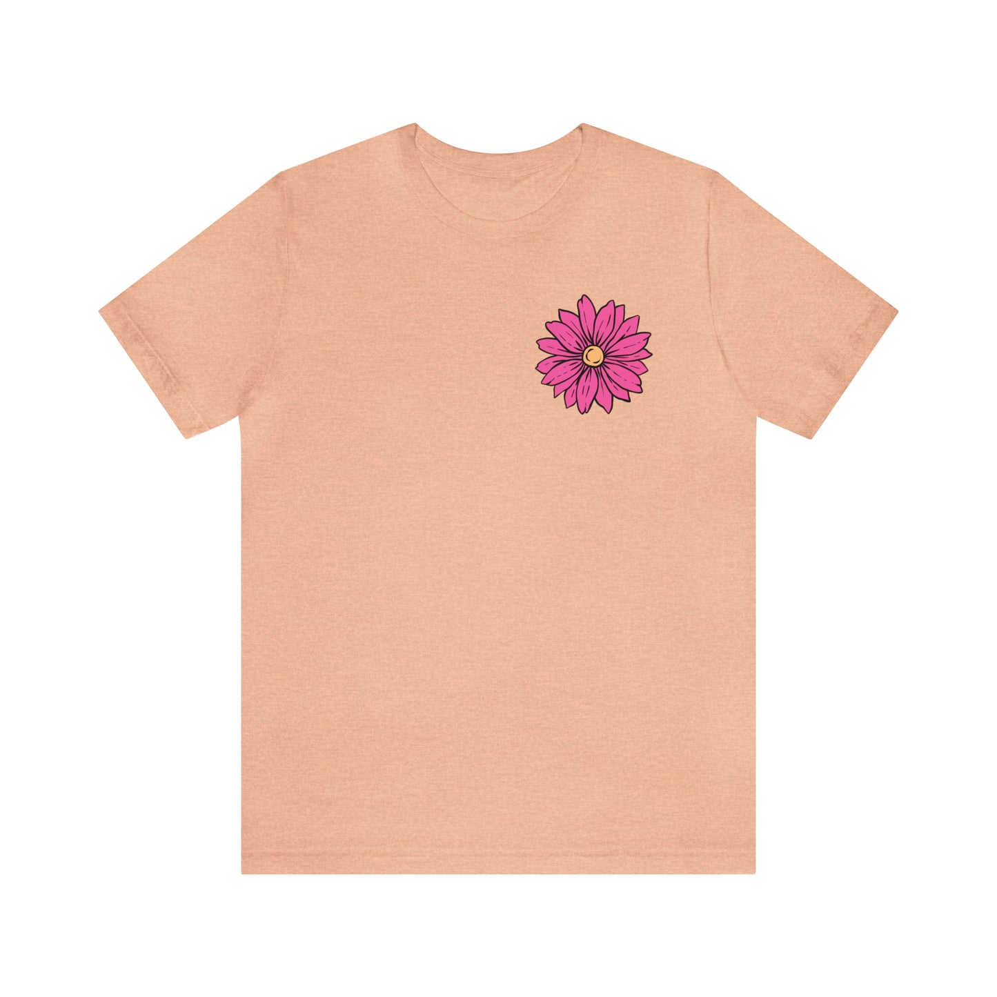 TWO SIDED Positive Energy T-Shirt (Flower on Front - Positive Energy on Back) Christian T-Shirt