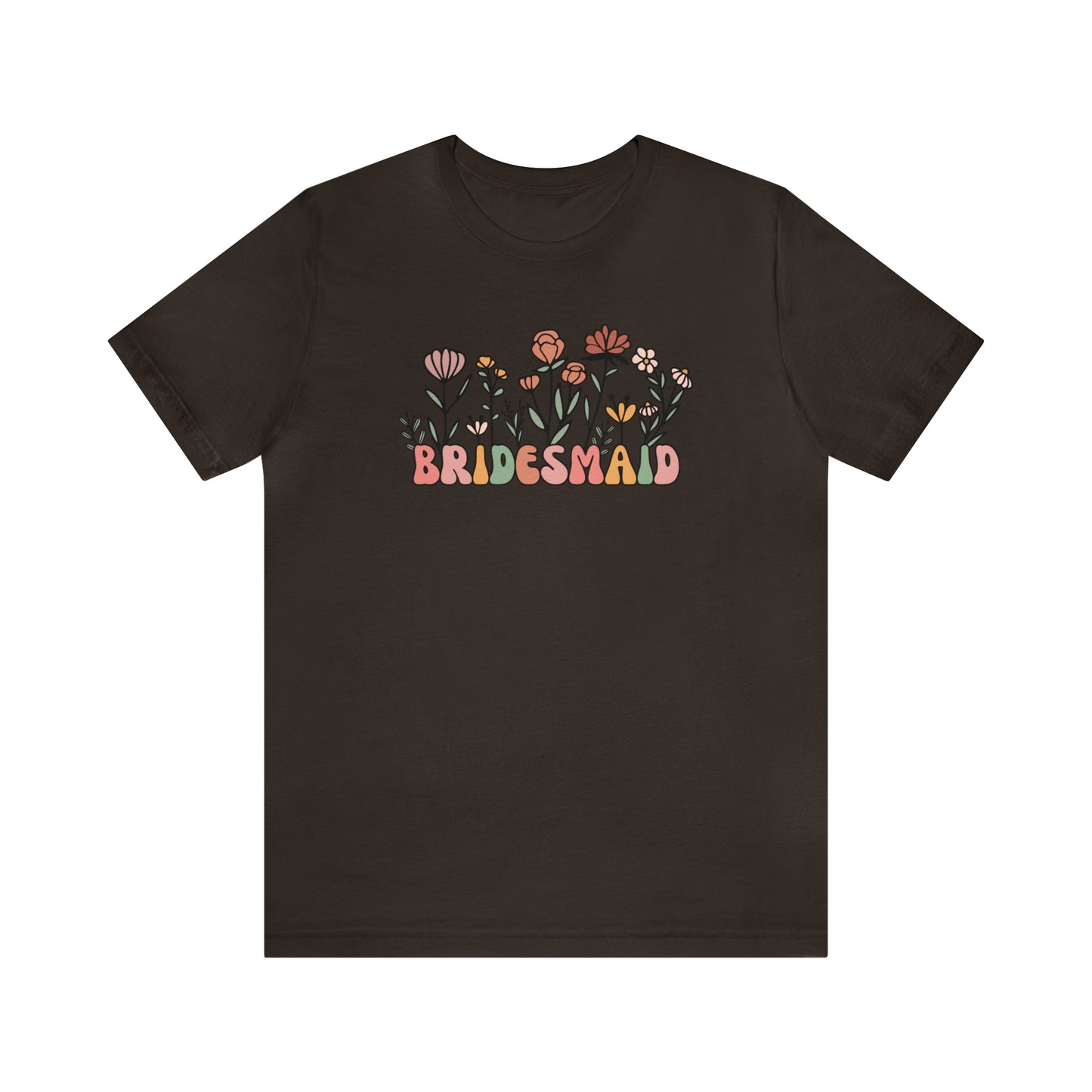 Boho Floral Bridesmaid T-Shirt