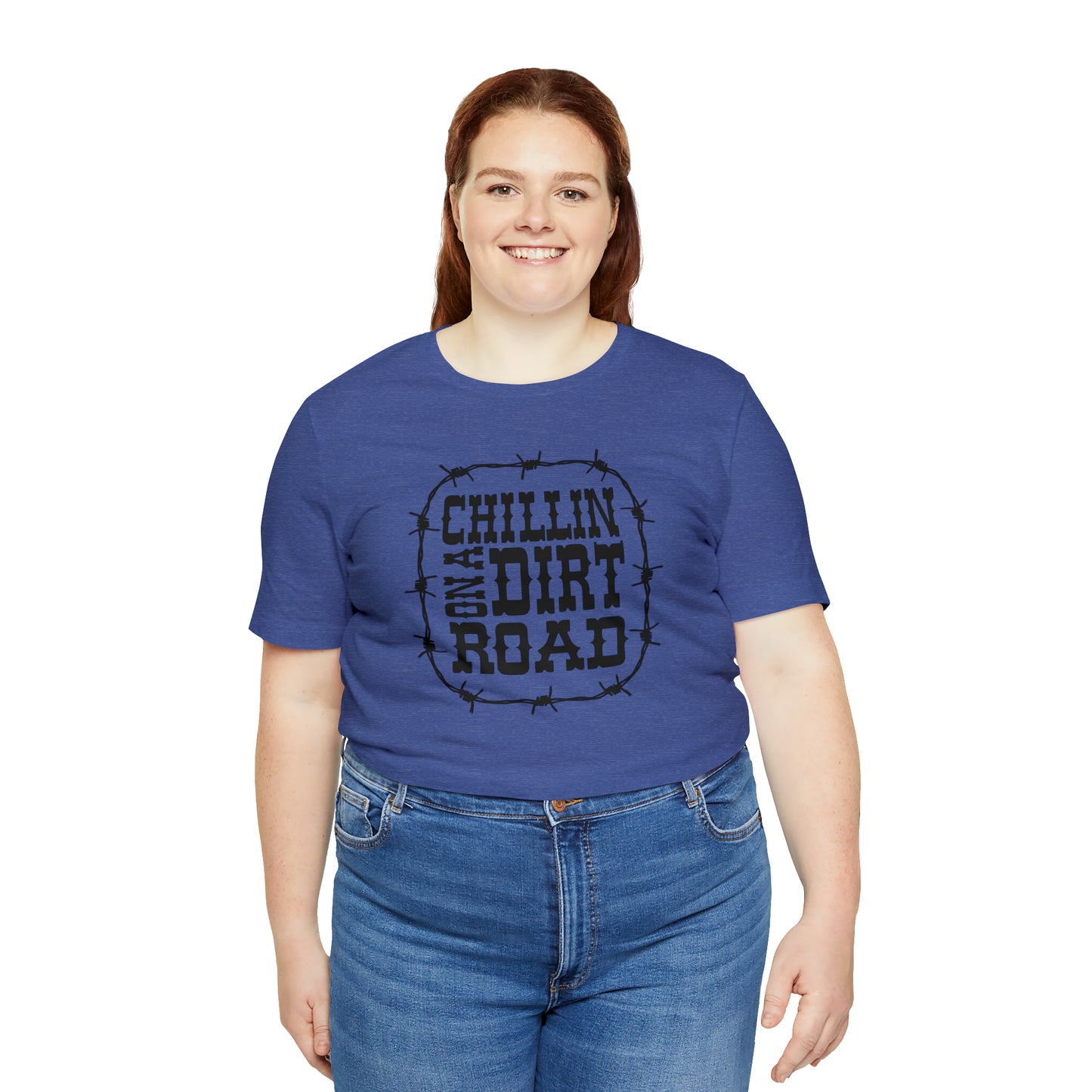 "Chillin' on a Dirt Road" Unisex Jersey Short Sleeve Tee