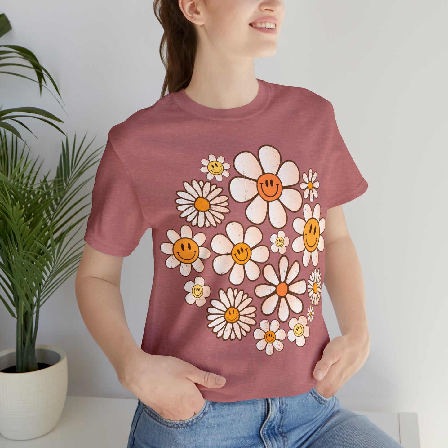 Distressed Smiling Daisies T-Shirt