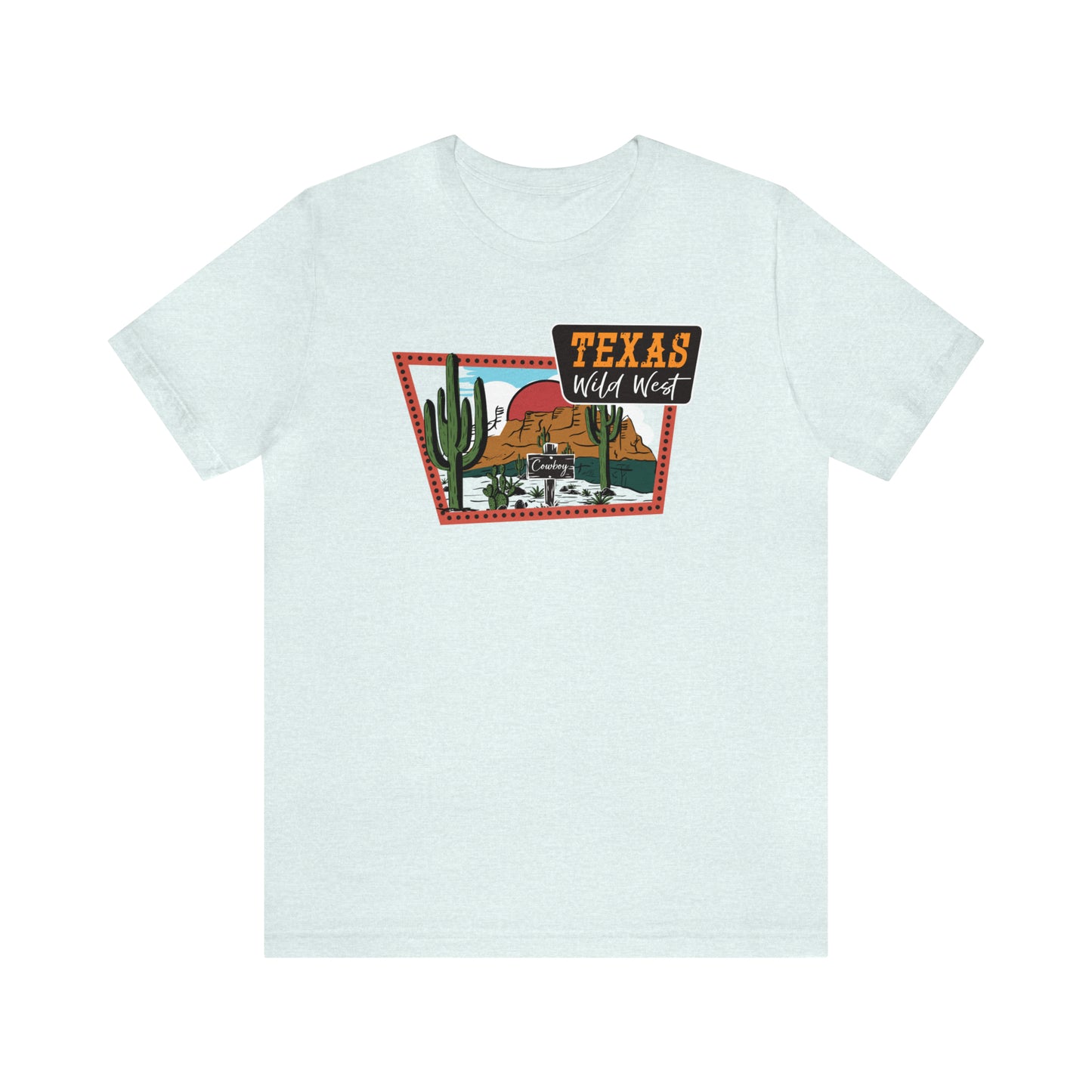 Texas Wild West Unisex Jersey Short Sleeve Tees