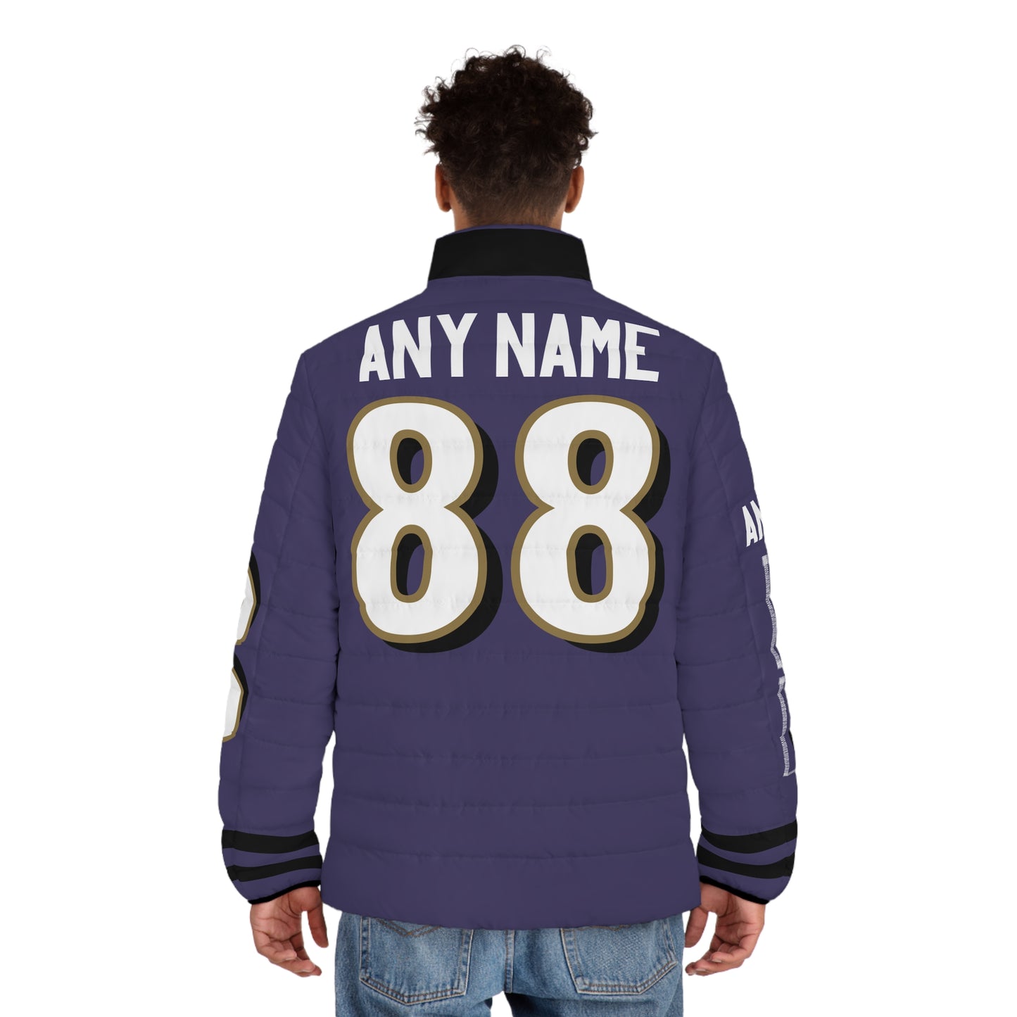 Baltimore Any Name & Number Game Day Men's Puffer Coat/ Jacket