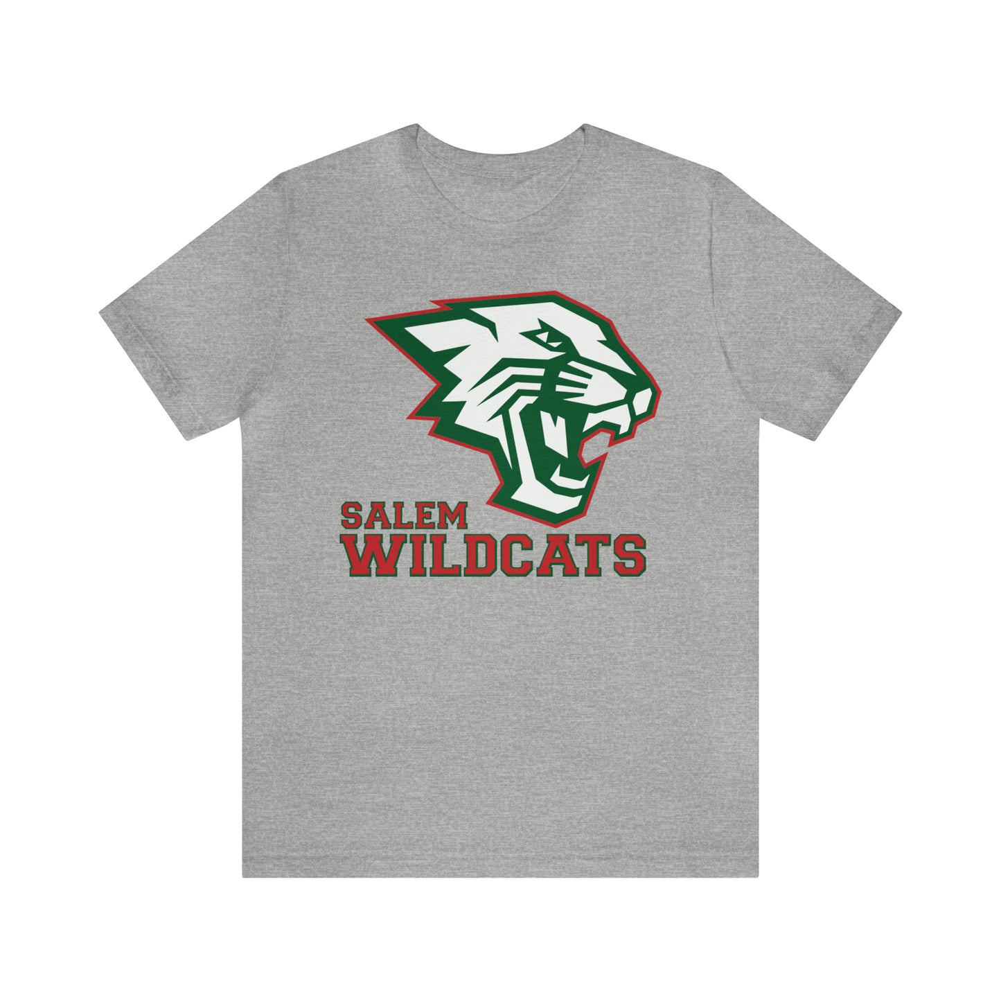 Salem Wildcats Jersey Short Sleeve Tee - Red Print