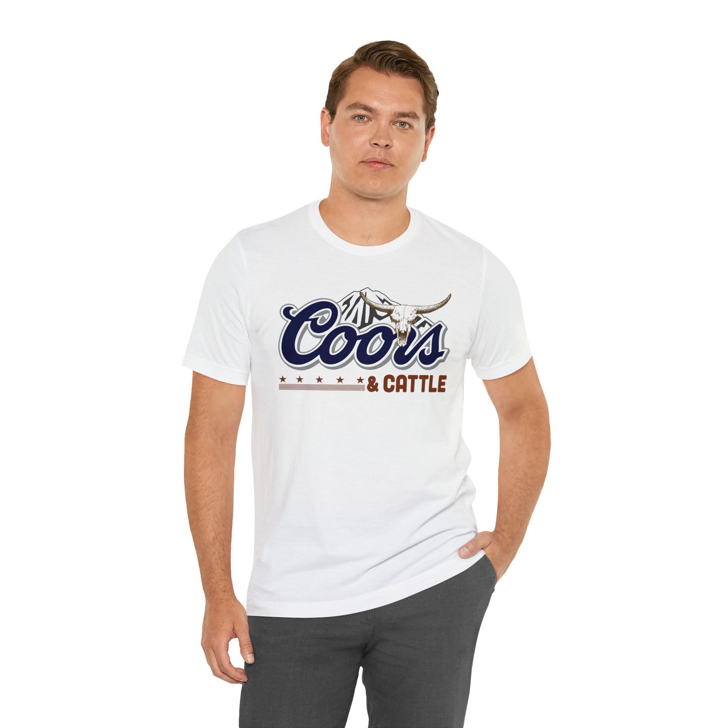 Beer and Cattle Unisex Jersey Short Sleeve Tee