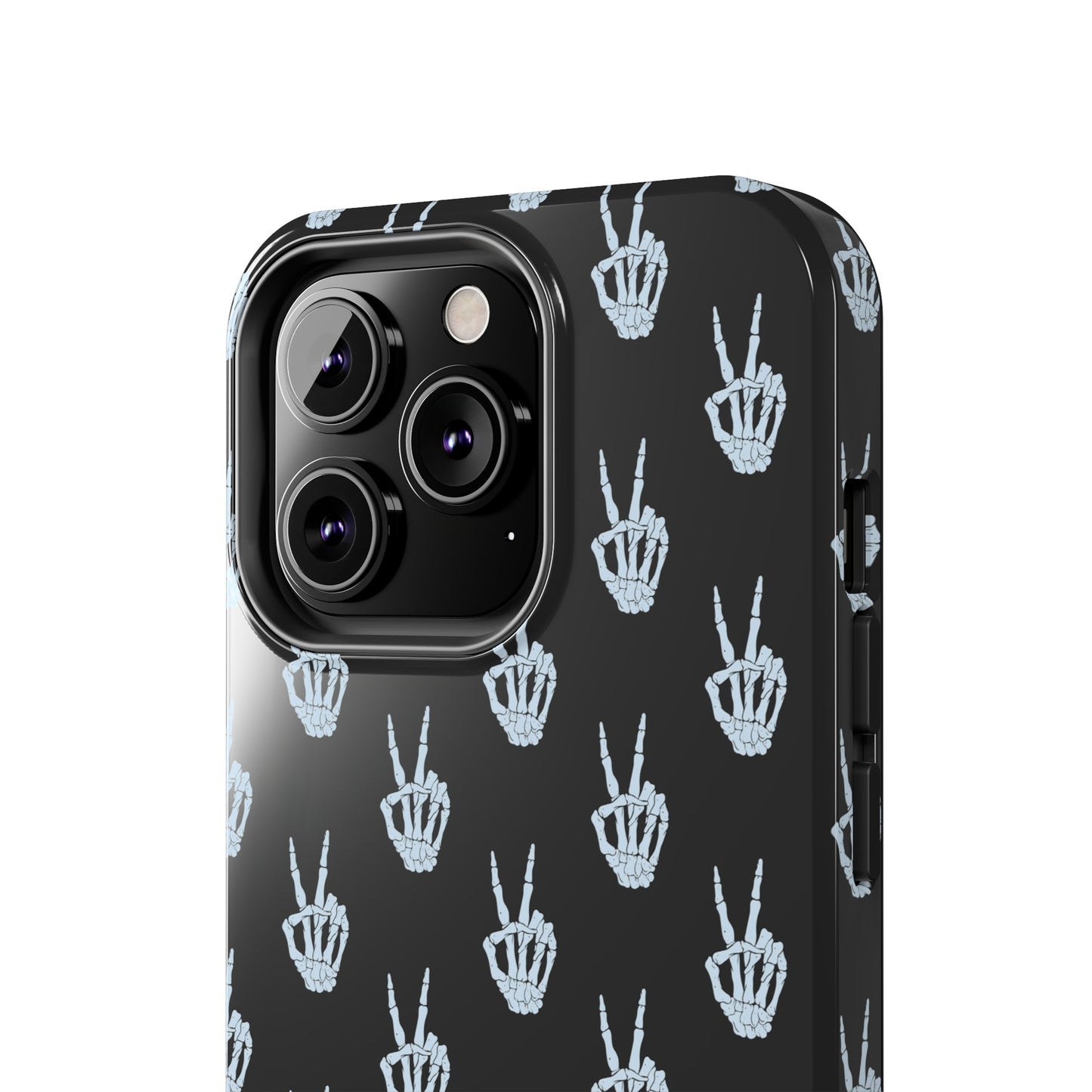 Skeleton Hand Peace Sign Tough Phone Cases