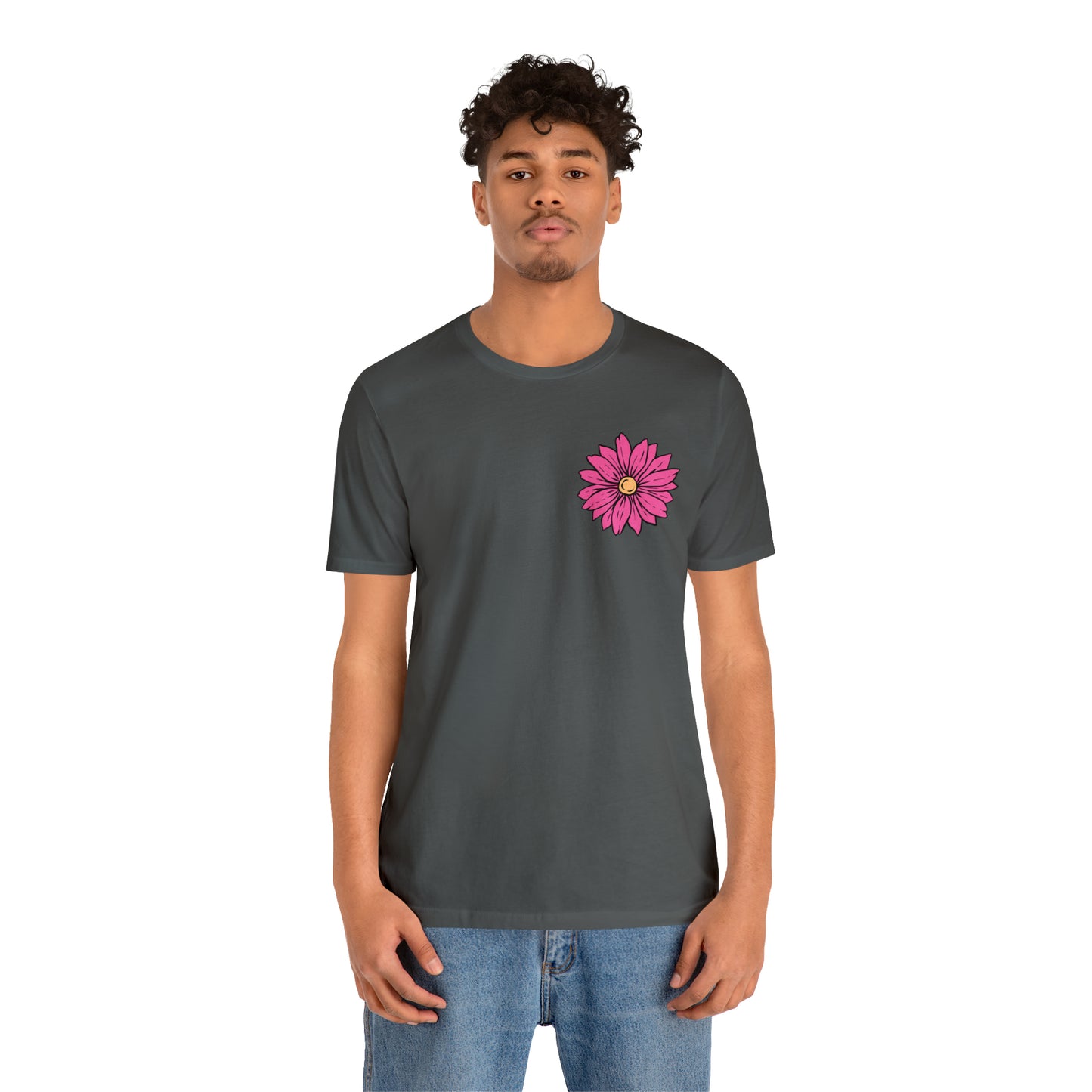 TWO SIDED Positive Energy T-Shirt (Flower on Front - Positive Energy on Back) Christian T-Shirt