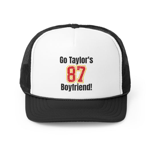 Go Taylor's Boyfriend 87 Swift Kelce Tall Trucker Caps