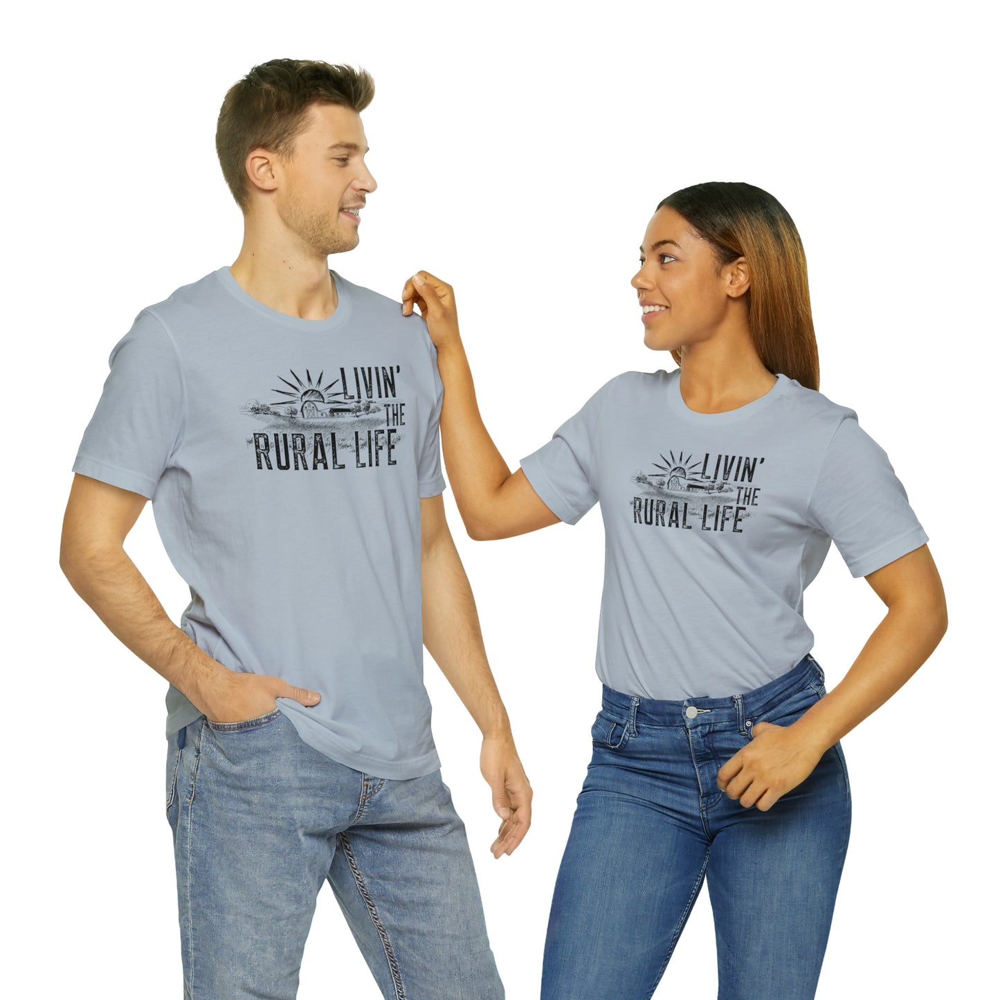 "Livin' the Rural Life" Unisex Jersey Short Sleeve Tee