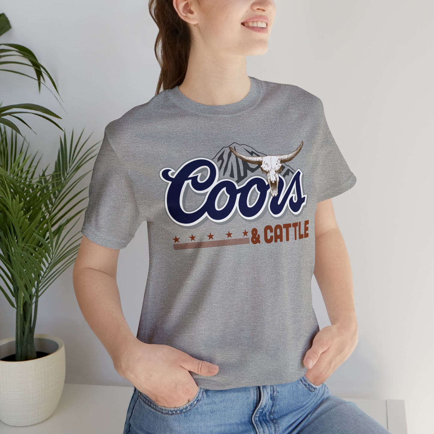 Beer and Cattle Unisex Jersey Short Sleeve Tee