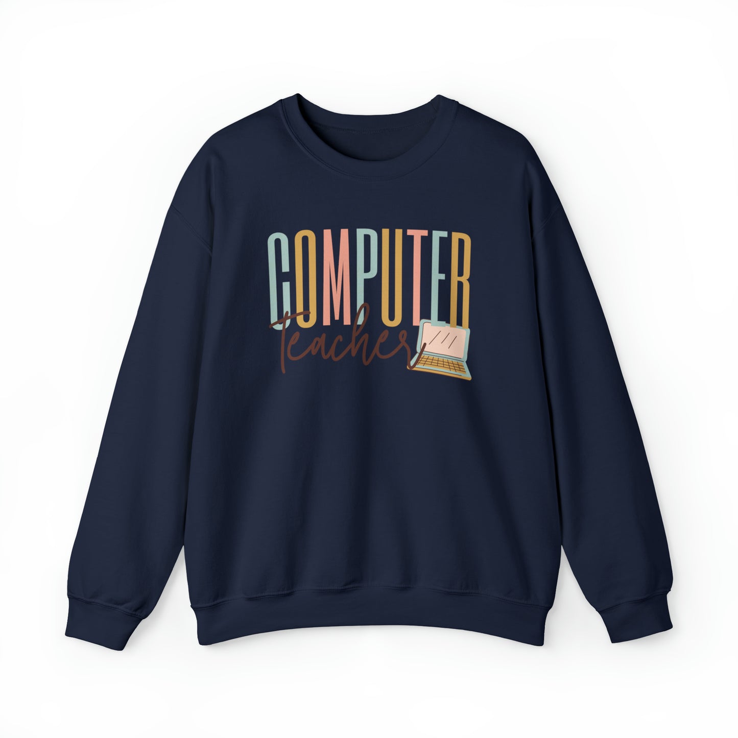 Computer Teacher Heavyweight Crewneck Sweatshirt