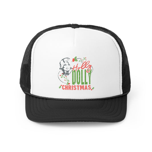 Have Yourself a Merry Dolly Christmas Tall Trucker Caps