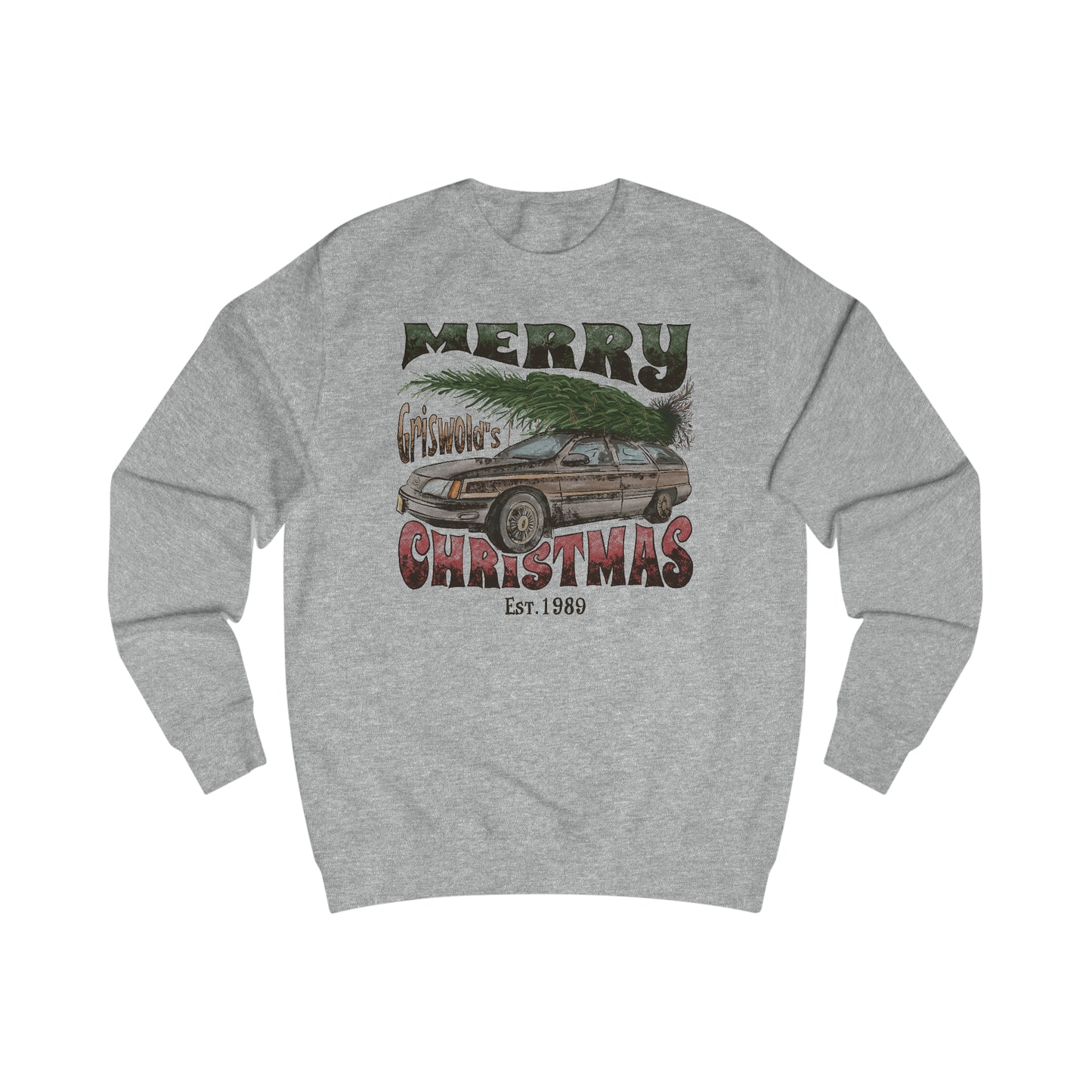 Merry Griswold's Christmas Tree Station Wagon Holiday Unisex Heavy Blend™ Crewneck Sweatshirt