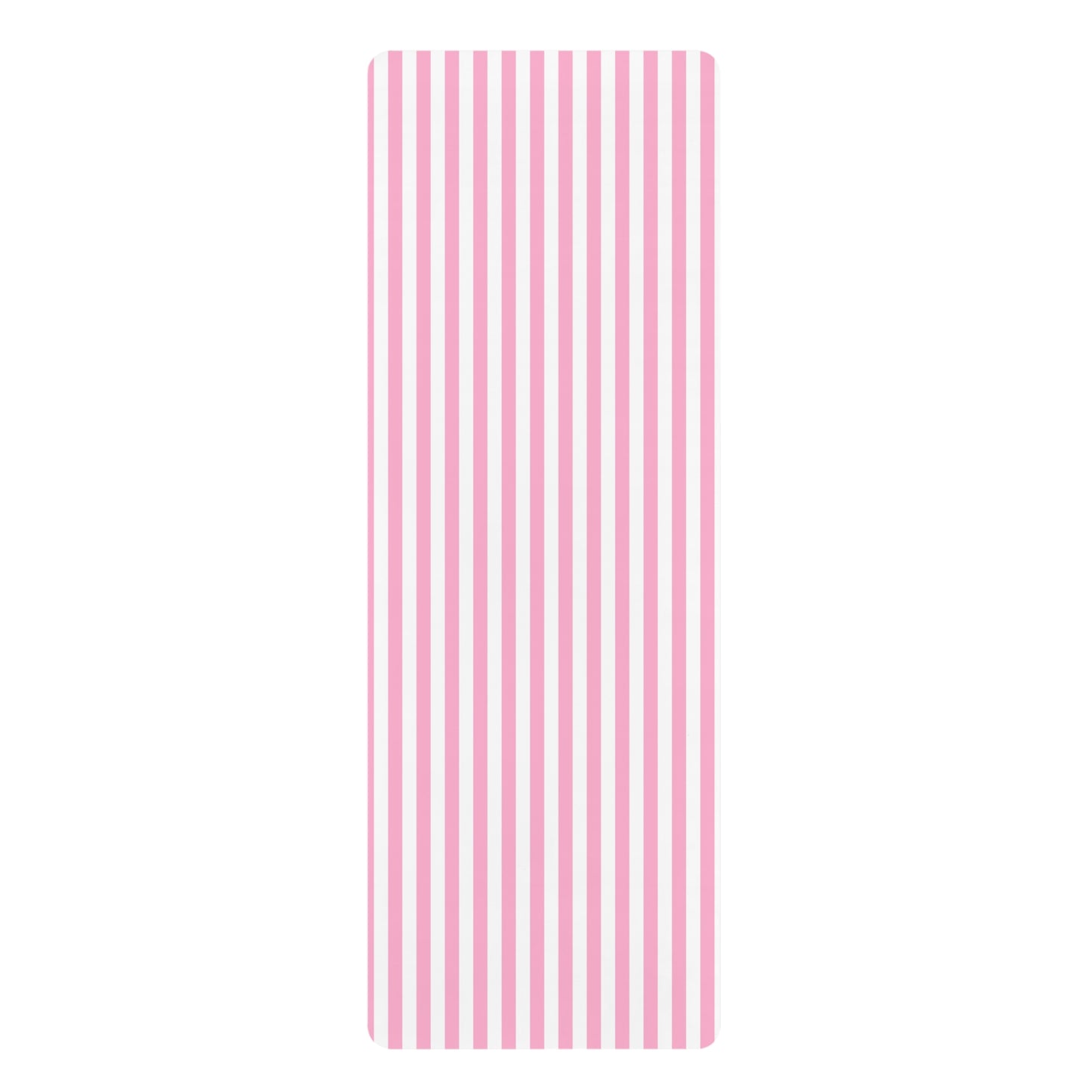 Pink Striped Rubber Yoga Mat