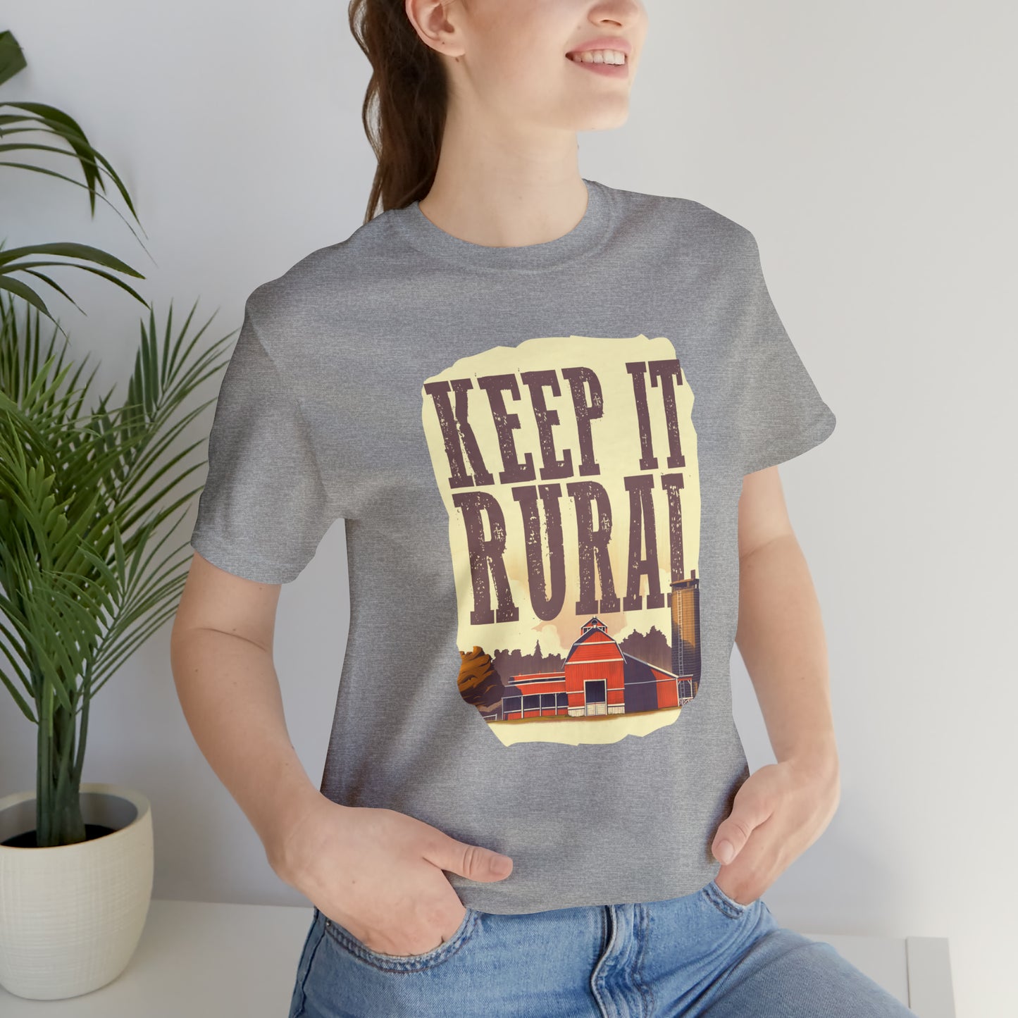 "Keep It Rural" Unisex Jersey Short Sleeve Tee