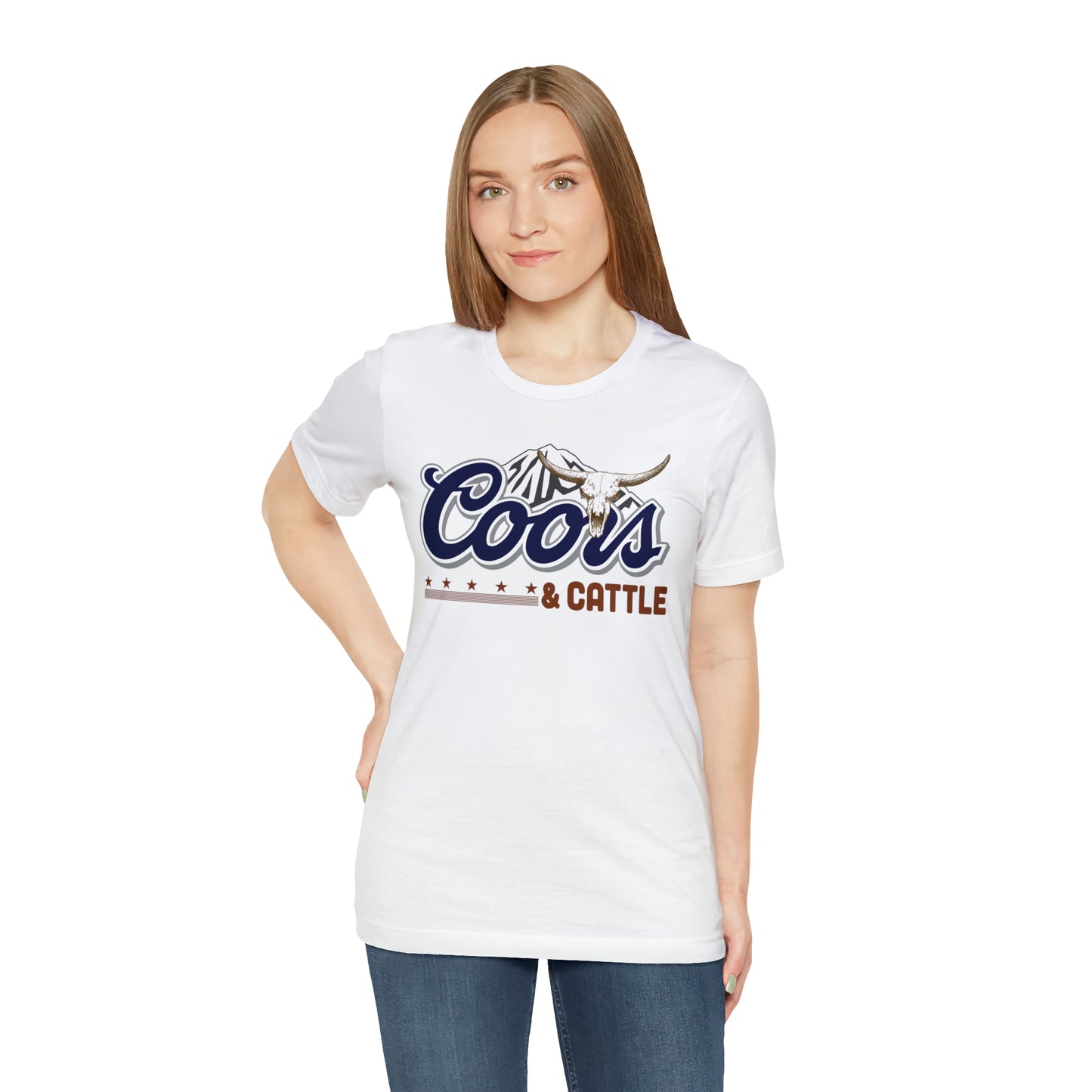 Beer and Cattle Unisex Jersey Short Sleeve Tee