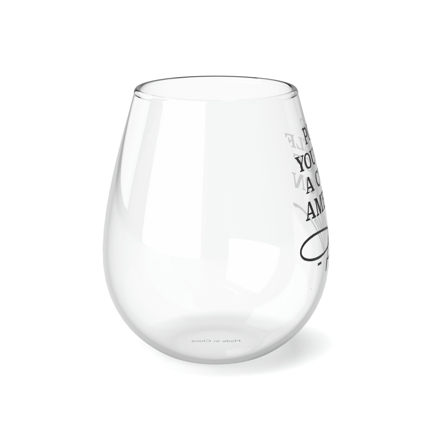 Dolly Pour Yourself a Cup of Ambition Stemless Wine/ Glass, 11.75oz