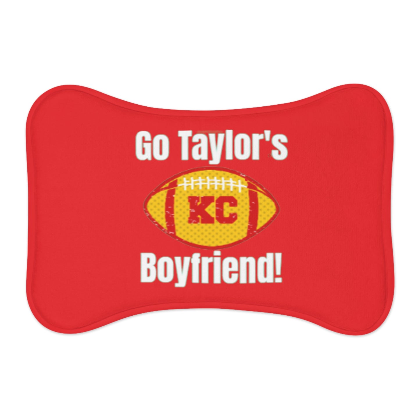 Go Taylor's Boyfriend Pet Feeding Mats - Red