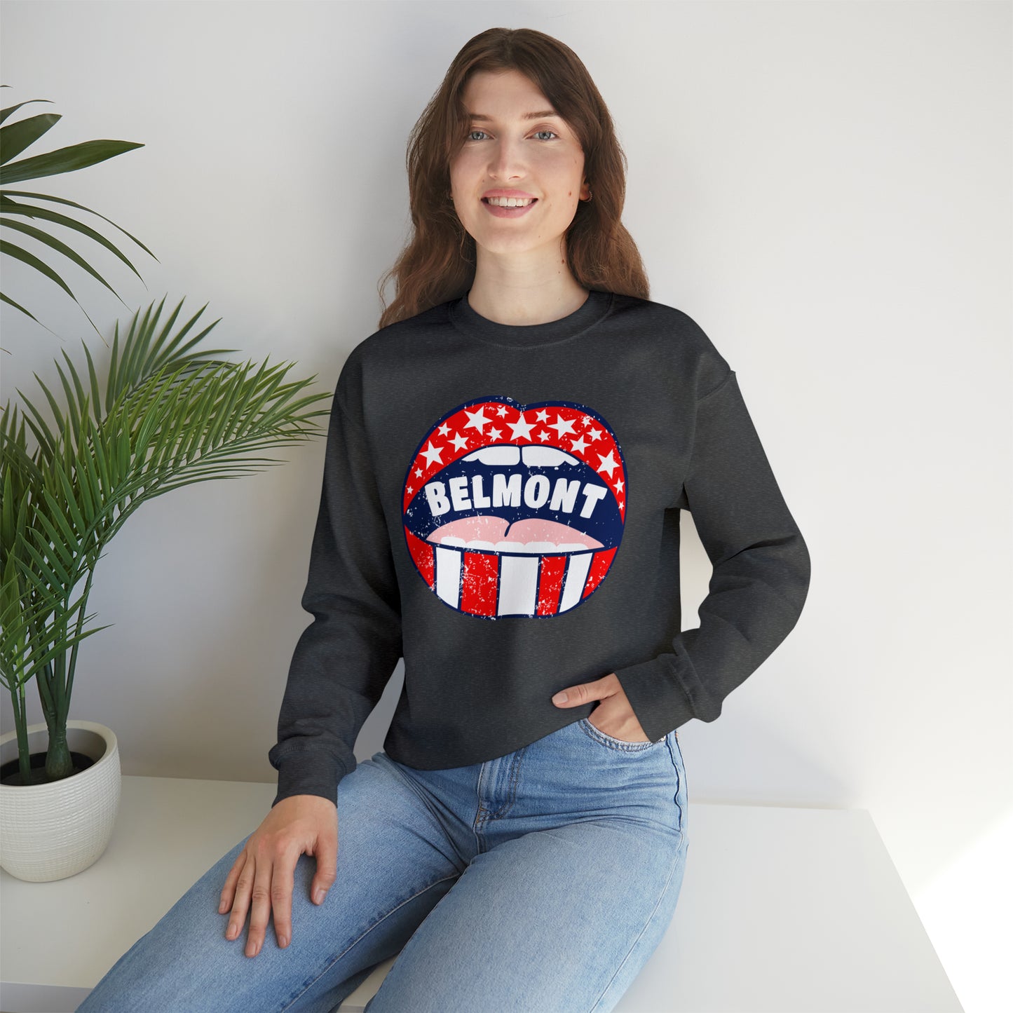 Belmont University Lips Crewneck Sweatshirt