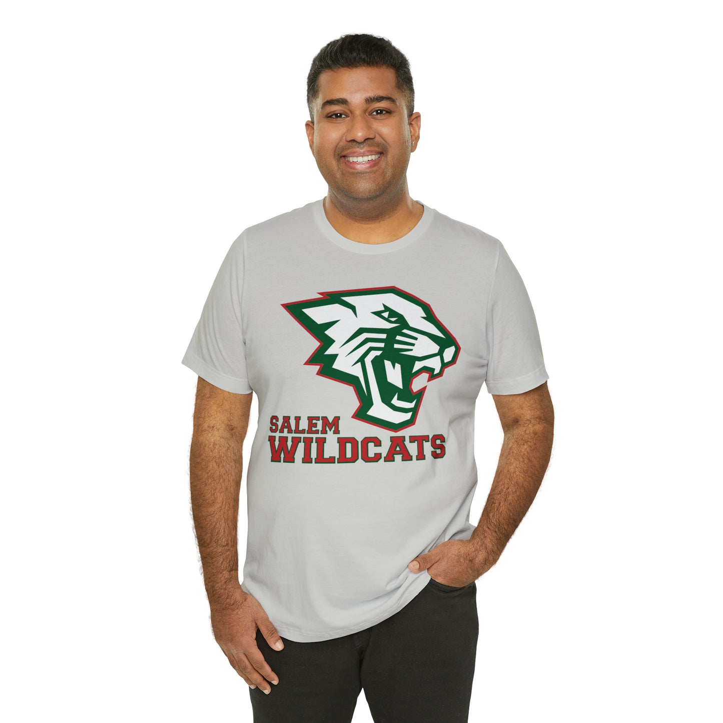 Salem Wildcats Jersey Short Sleeve Tee - Red Print