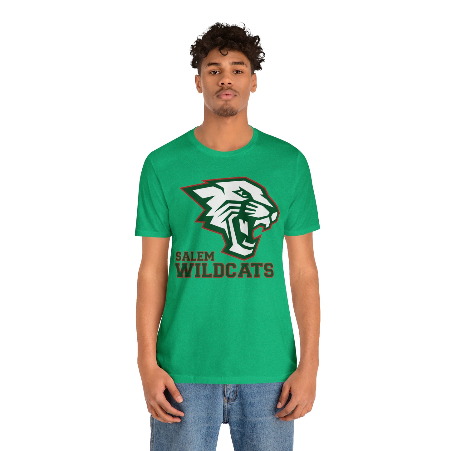 Salem Wildcats Jersey Short Sleeve Tee - Green Print