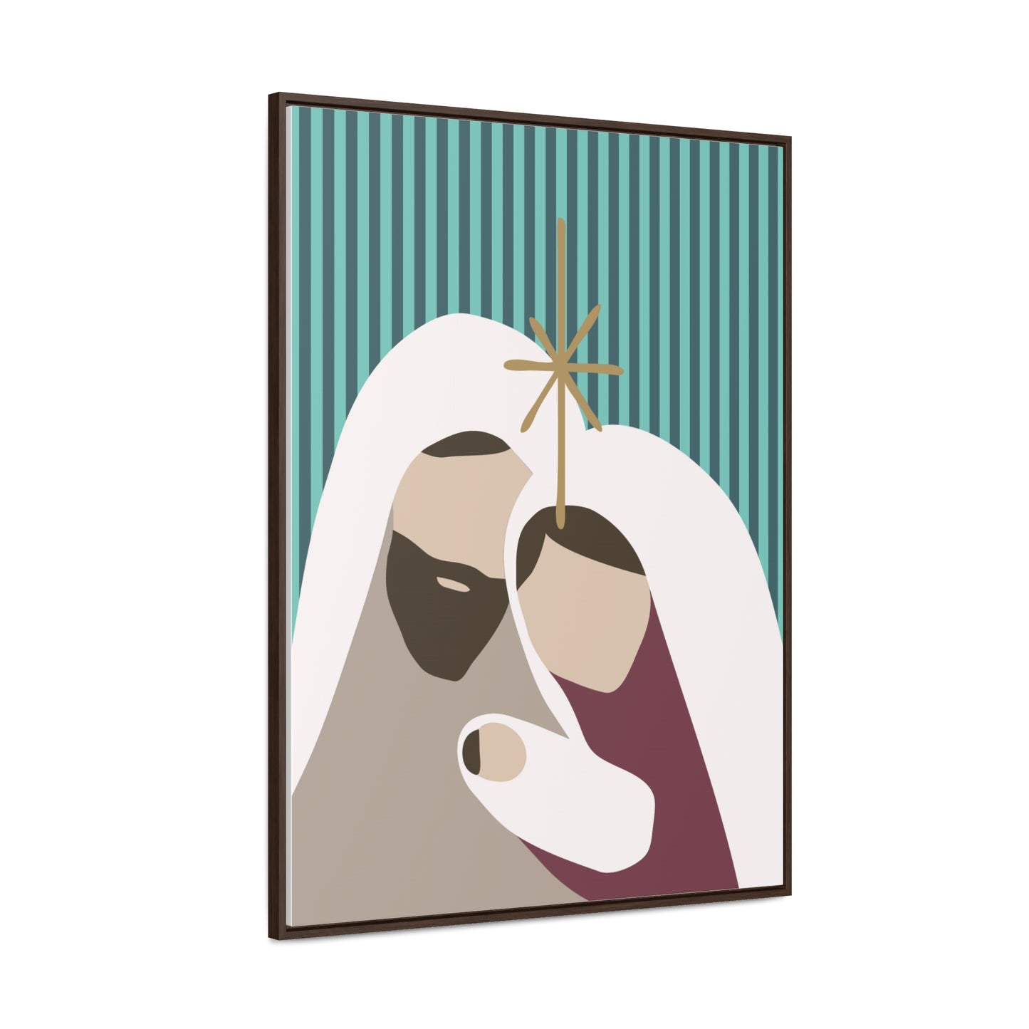 Holy Family Christian Christmas Holiday Gallery Canvas Wraps, Vertical Frame