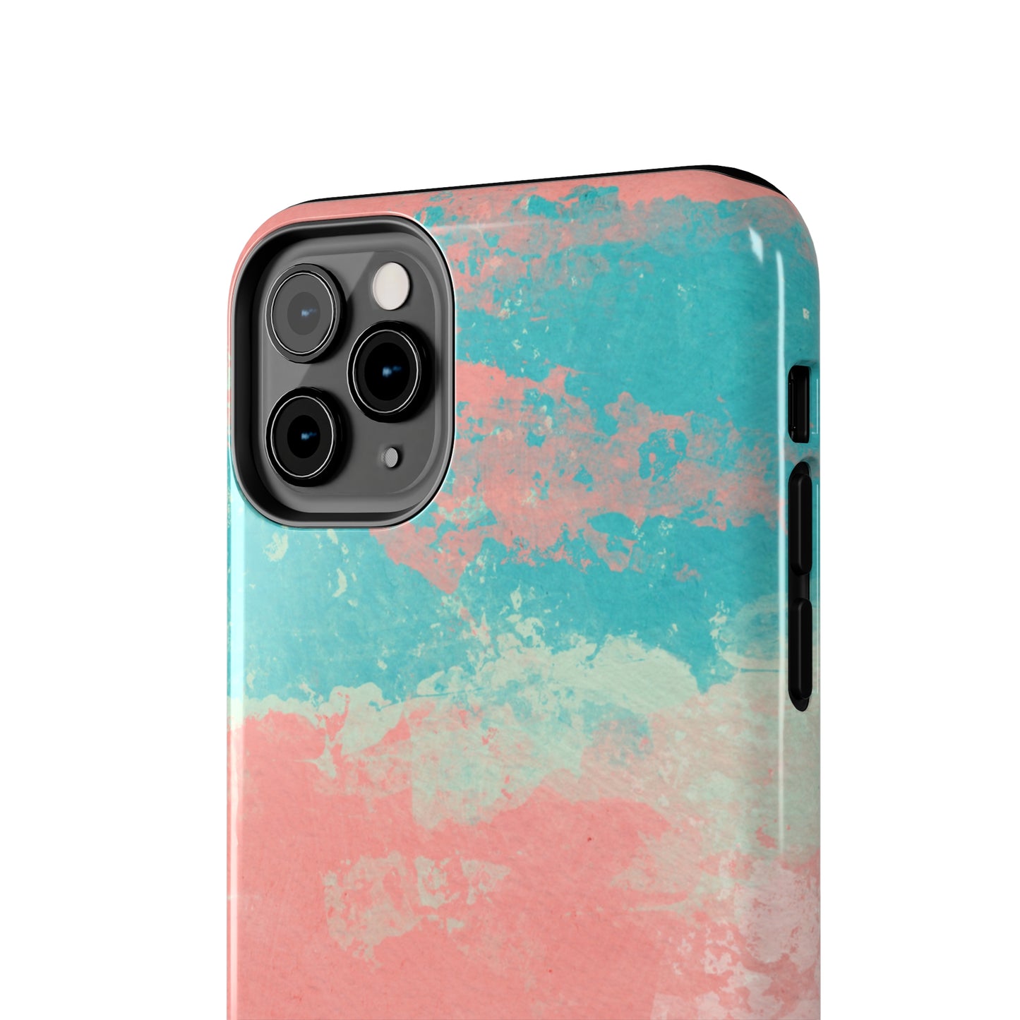 Pink and Turquoise Water Color Tough Phone Cases