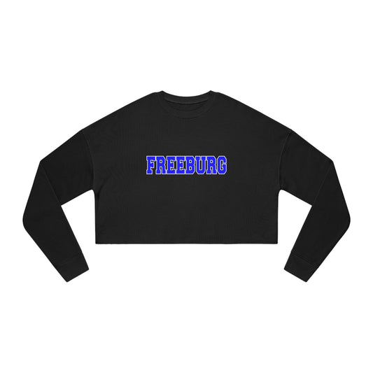 Freeburg Midgets University Print Women's Cropped Sweatshirt - Black