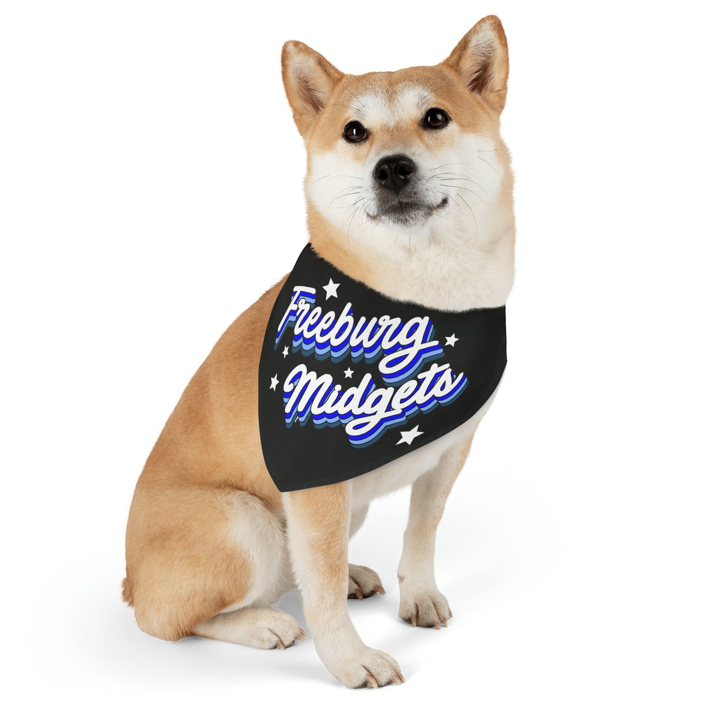 Retro Freeburg Midget Pattern Pet Bandana Collar