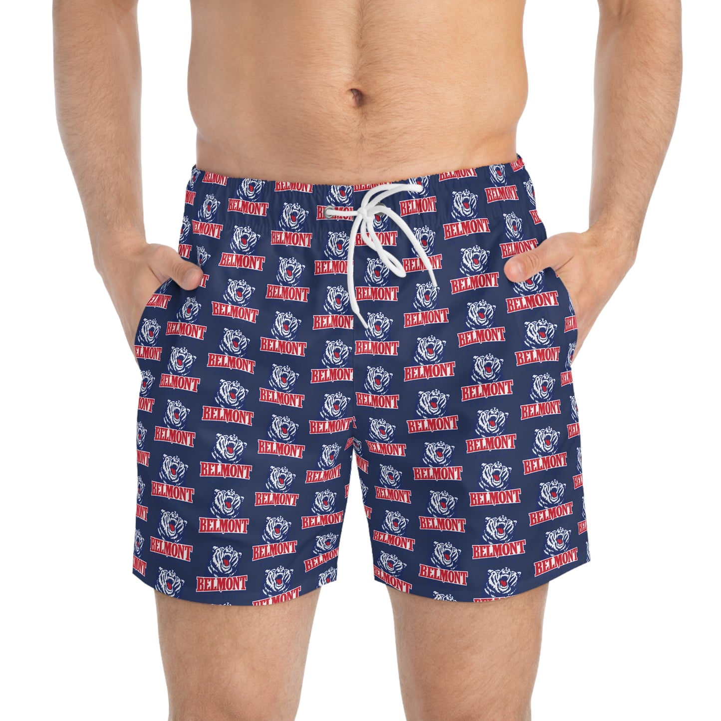 Belmont University Swim Trunks - Navy Blue