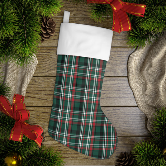 Red and Green Plaid Holiday Stocking