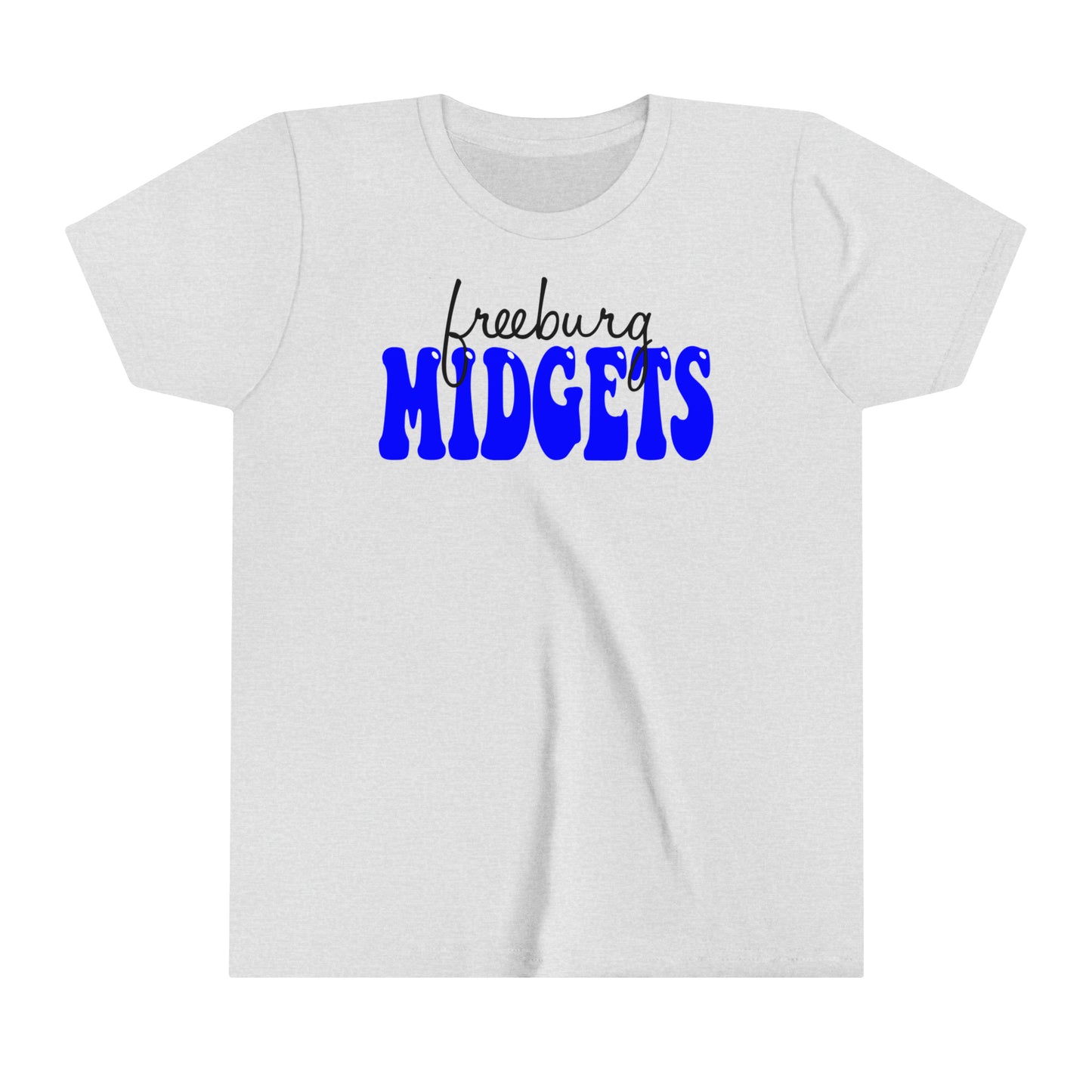 YOUTH Freeburg Midgets Cursive Bubble Logo - Short Sleeve Tee