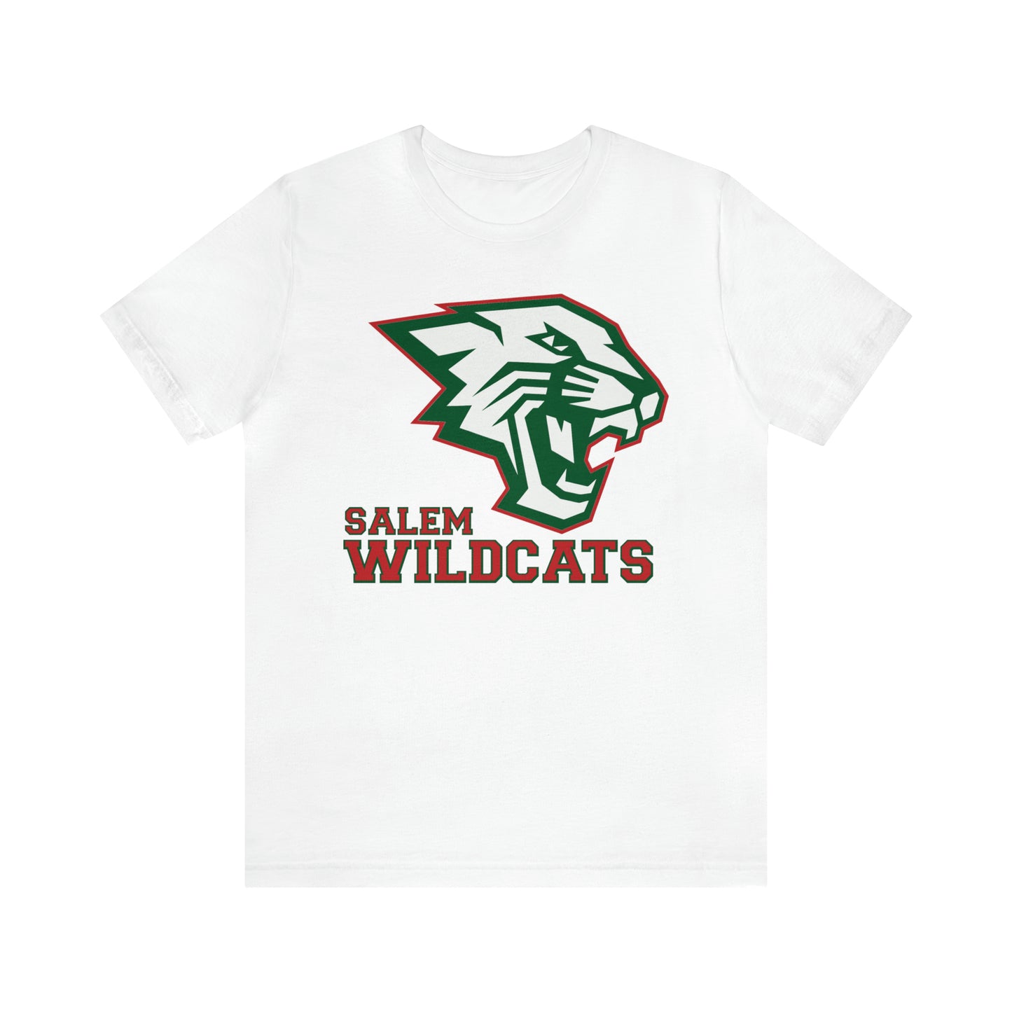 Salem Wildcats Jersey Short Sleeve Tee - Red Print