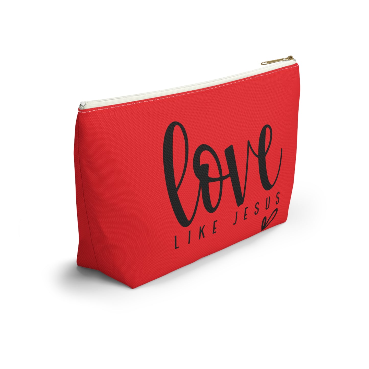 Love Like Jesus Accessory Pouch w T-bottom