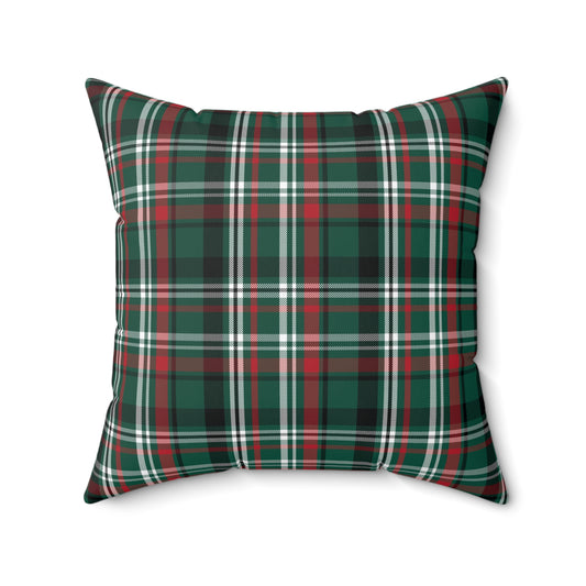 Christmas Plaid/ Holiday Polyester Square Pillow