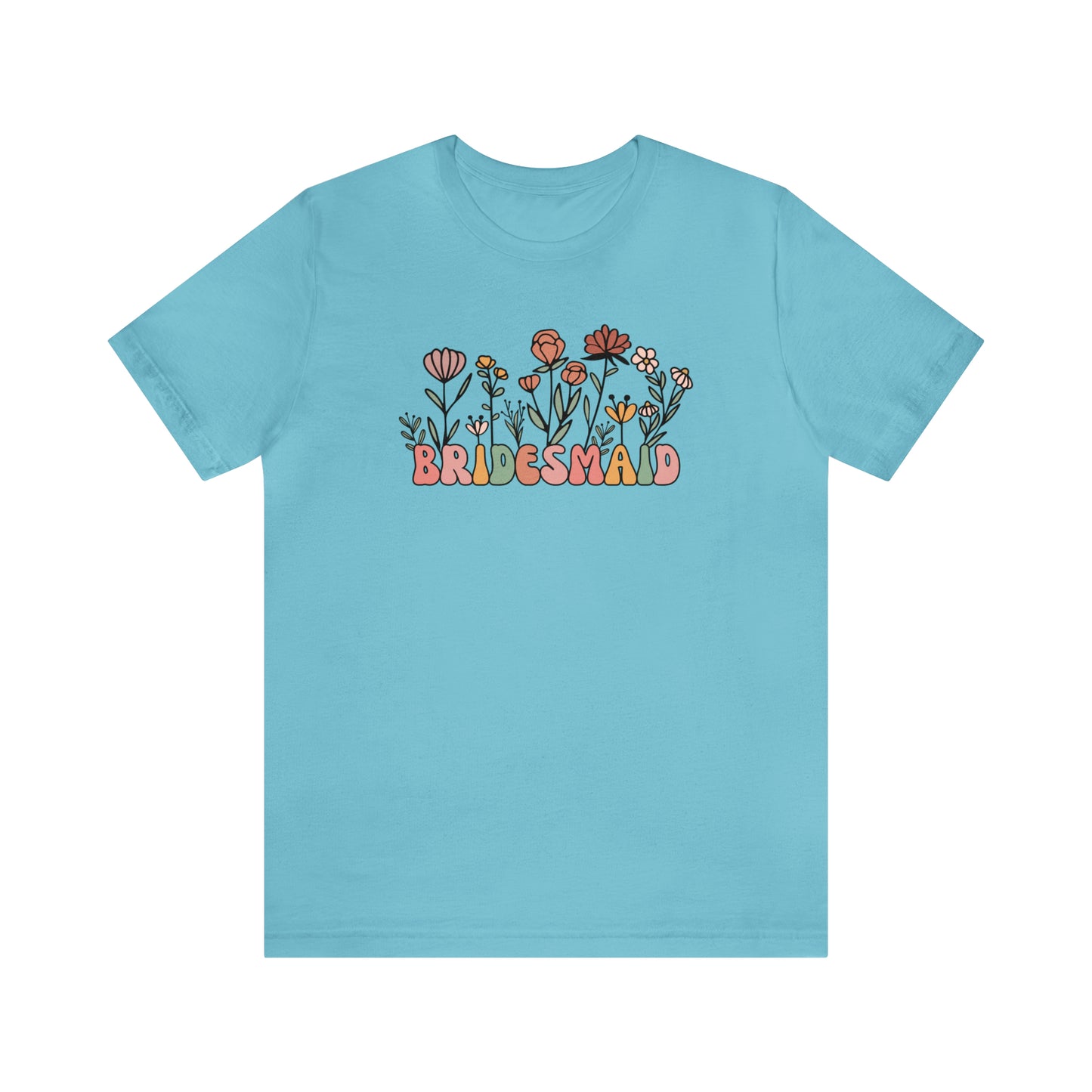 Boho Floral Bridesmaid T-Shirt