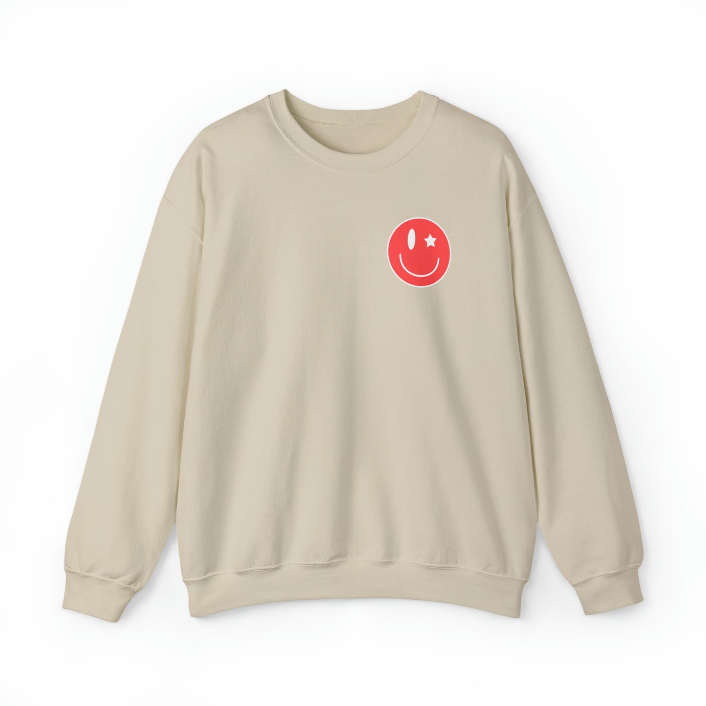 Front and Back Image "Love Vibes" Unisex Heavy Blend™ Crewneck Sweatshirt